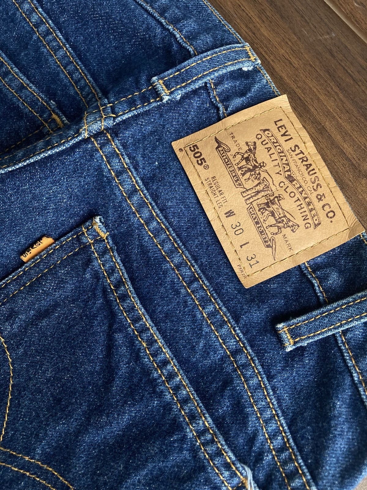 Vintage Levis 505 orange tab 🍊 Size US 30 / EU 46 - 4 Thumbnail