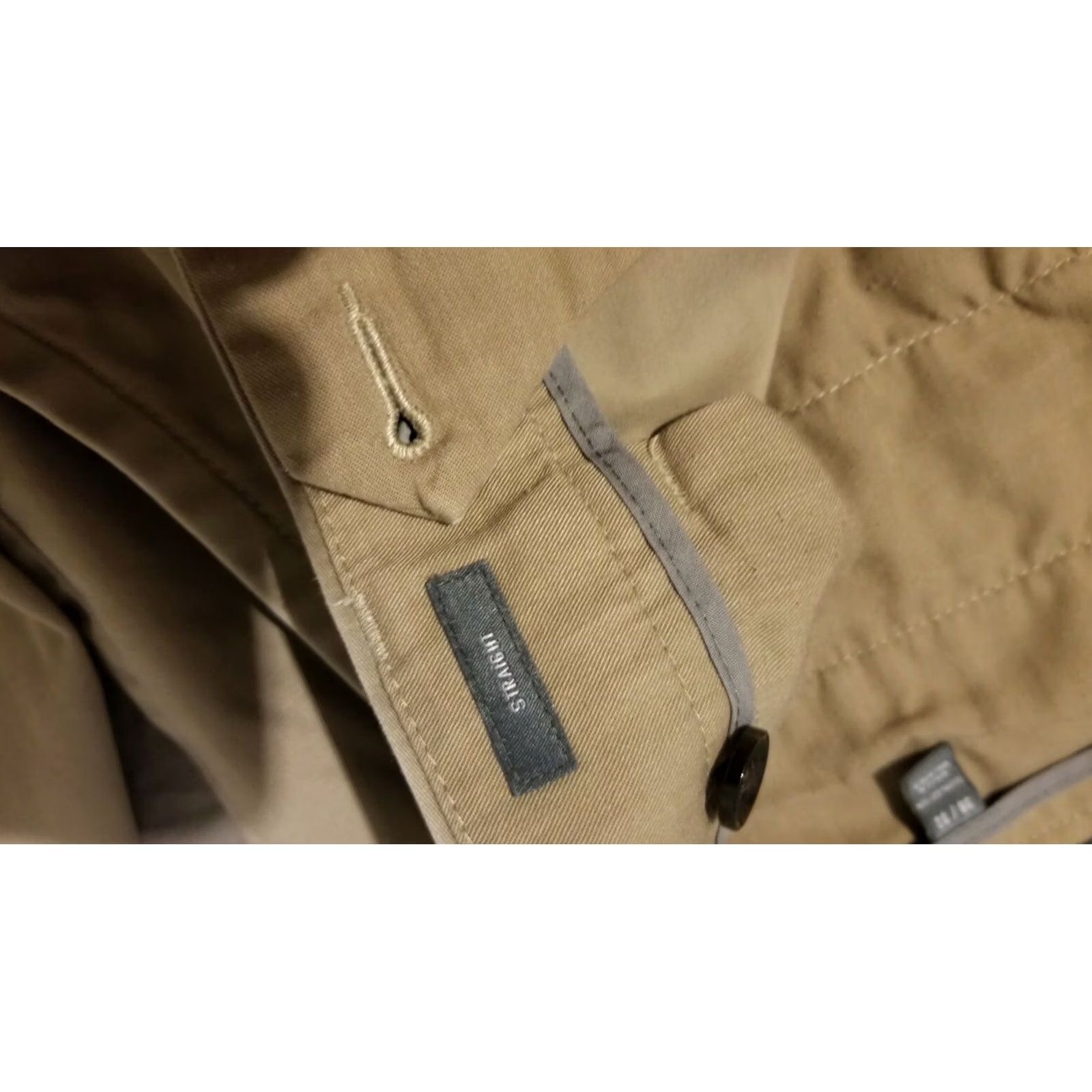 Bonobos Mens Bonobos Khaki Dress Pants 38x32 Cotton Slack Chino Trouser 38x31 Size US 38 / EU 54 - 7 Thumbnail