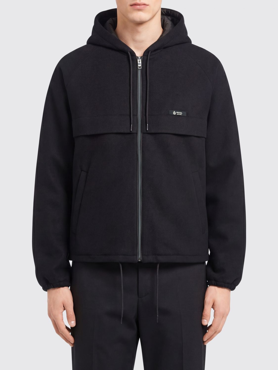 Prada Prada Sweatshirt Men Black Size US L / EU 52-54 / 3 - 1 Thumbnail
