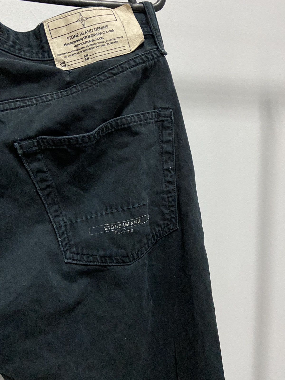 Massimo Osti × Stone Island × Vintage Stone Island Denims logo pocket Vintage jeans Pants Size US 32 / EU 48 - 3 Thumbnail