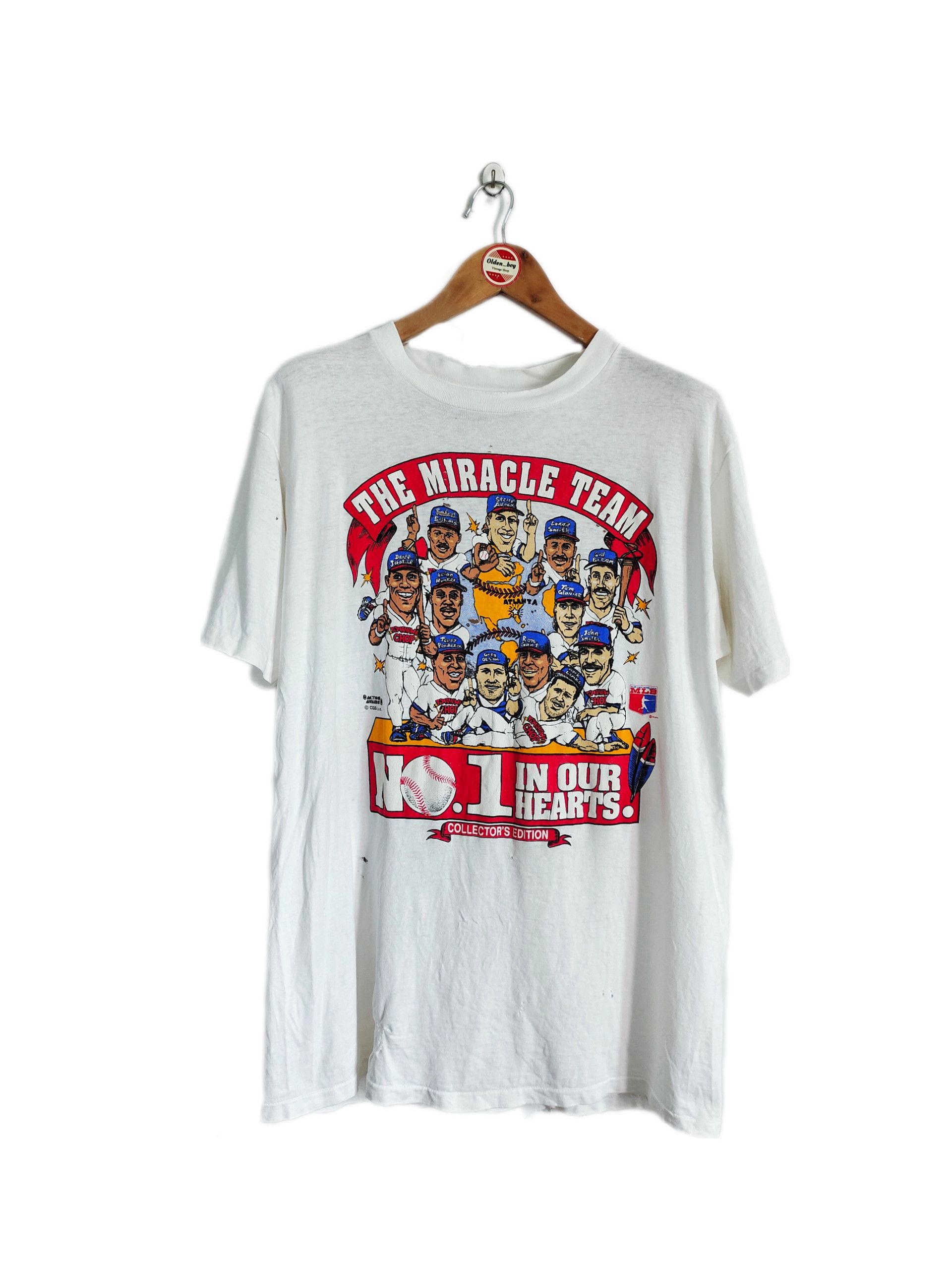 MLB × Vintage Vintage Atlanta Braves "Collector Edition" 90s T-shirt Size US XL / EU 56 / 4 - 1 Thumbnail