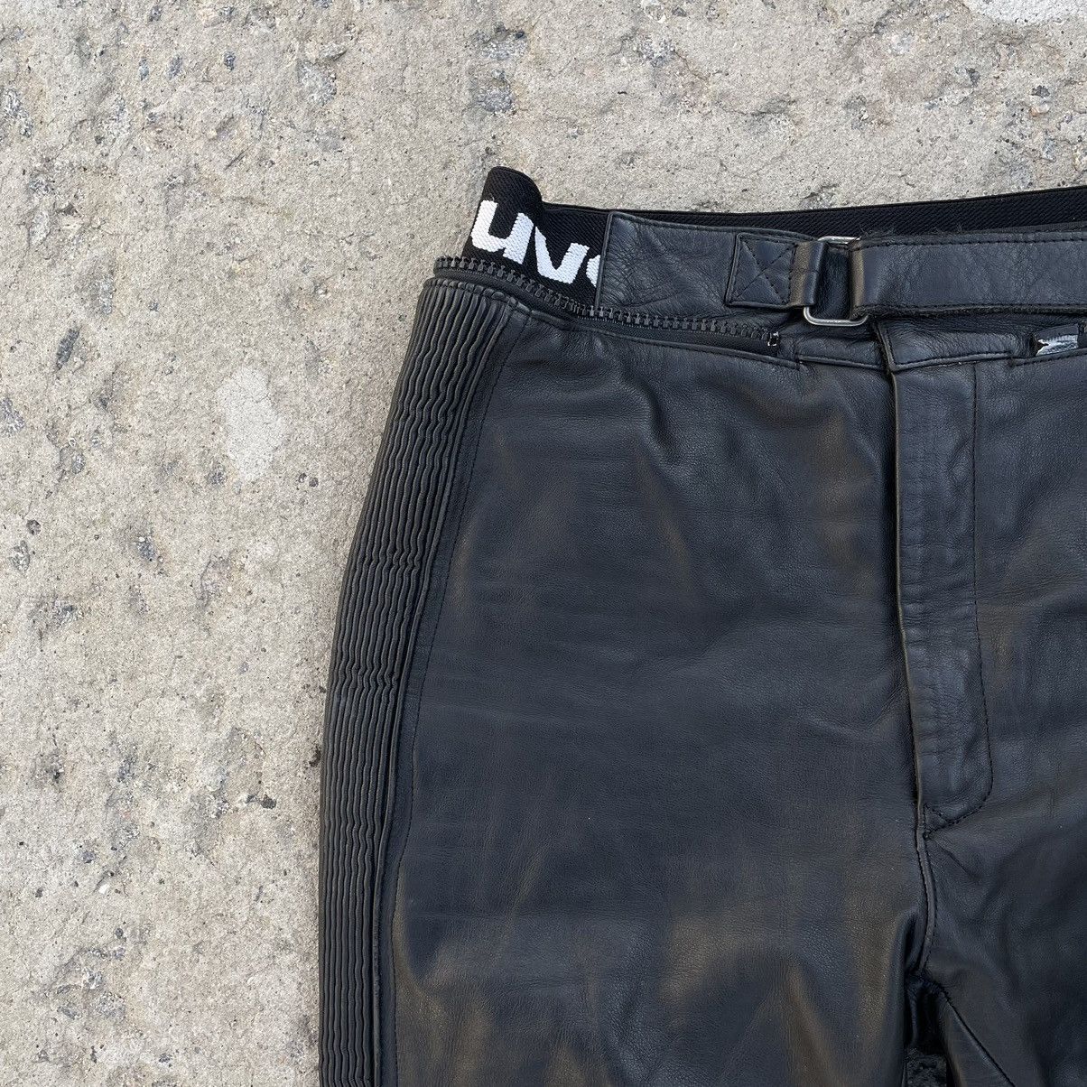 Leather × Vintage Vintage Leather Pants Moto Uvex 90s Y2K Style USA Size US 30 / EU 46 - 7 Thumbnail