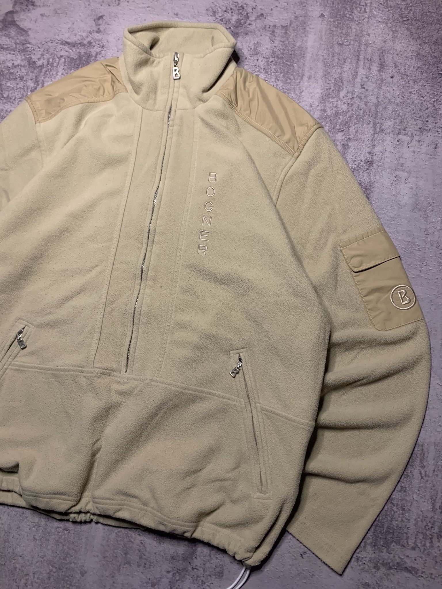 Bogner Bogner Beige Ski Fleece Jacket Men’s Size L/XL Size US L / EU 52-54 / 3 - 6 Thumbnail