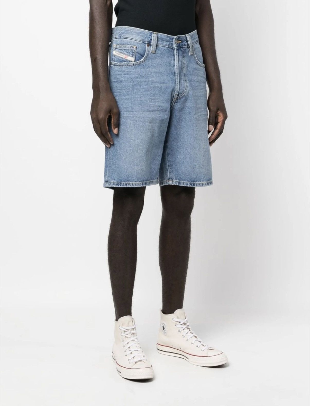 Diesel Diesel wide denim shorts knee-length Size US 30 / EU 46 - 8 Thumbnail