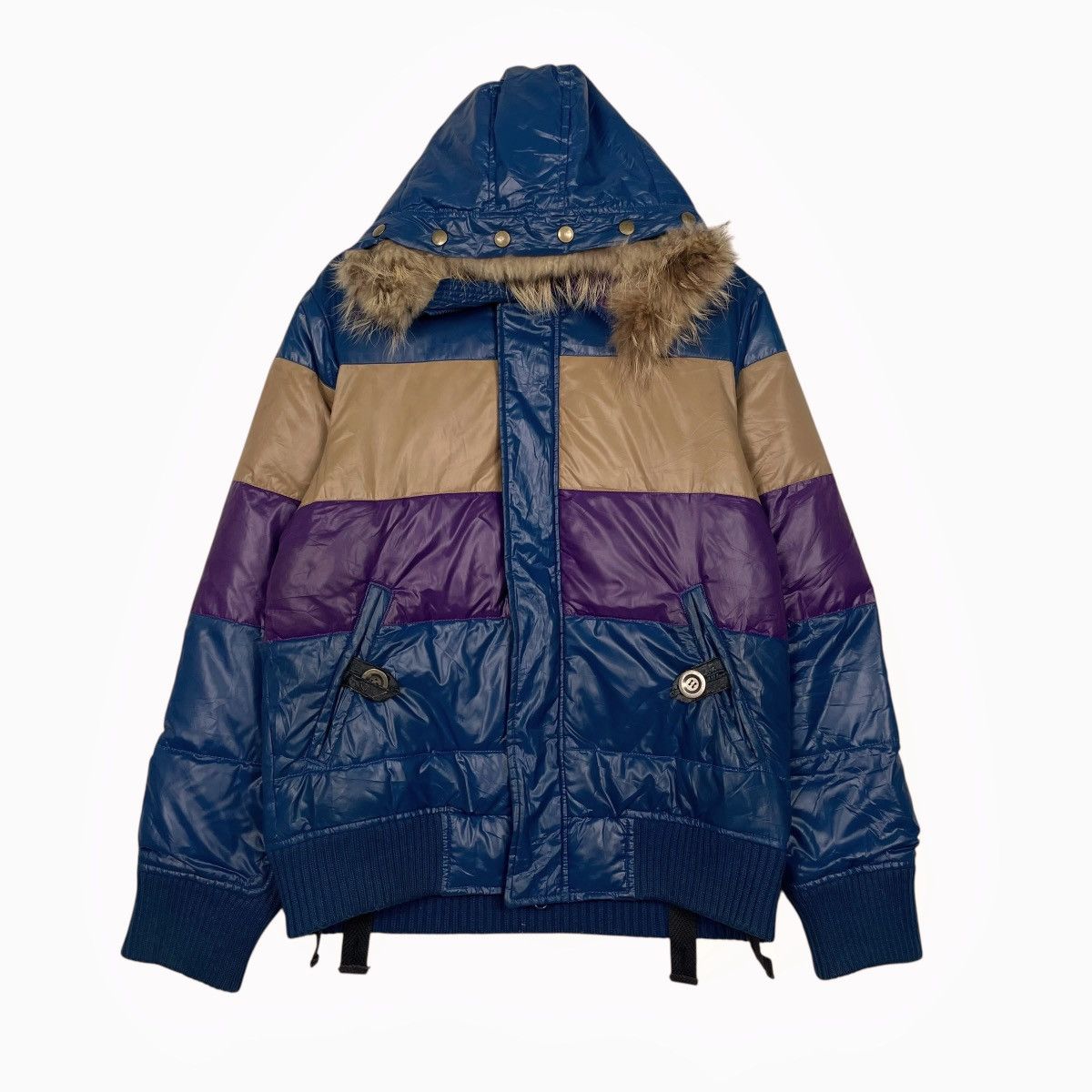 PPFM PPFM Multicolor Hooded Puffer Jacket Size US M / EU 48-50 / 2 - 1 Thumbnail