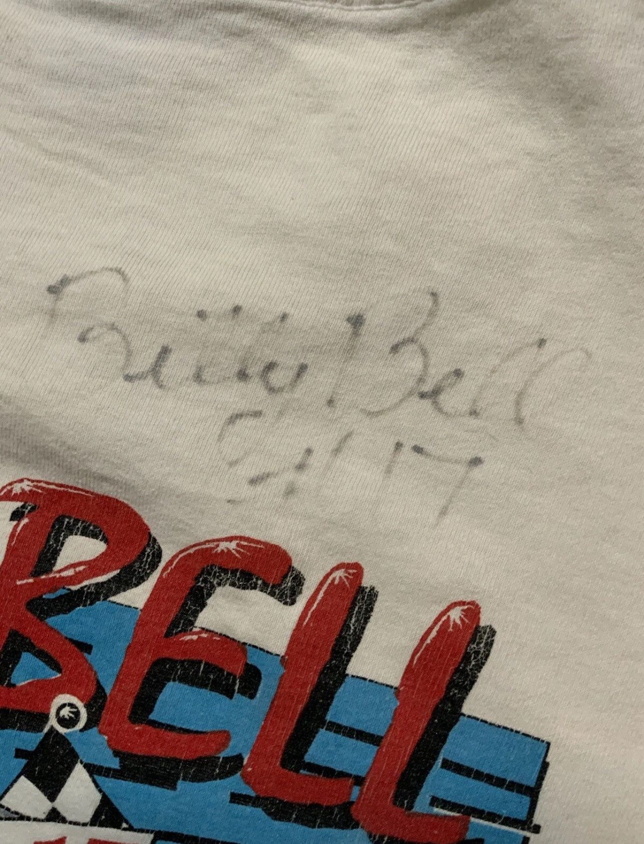 Vintage VTG 90s Billy Bell Autographed Team 17 Sprint Car T-Shirt Size US XL / EU 56 / 4 - 15 Thumbnail