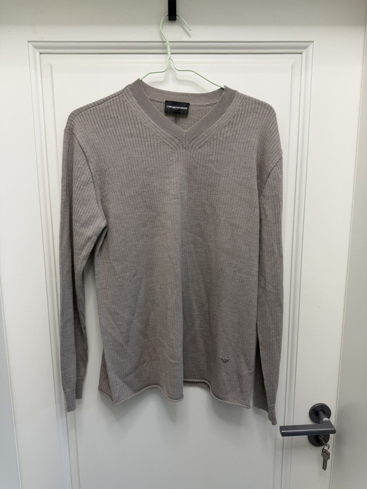 Emporio Armani Emporio Armani V neck sweater dior prada balenciaga Size US M / EU 48-50 / 2 - 1 Thumbnail