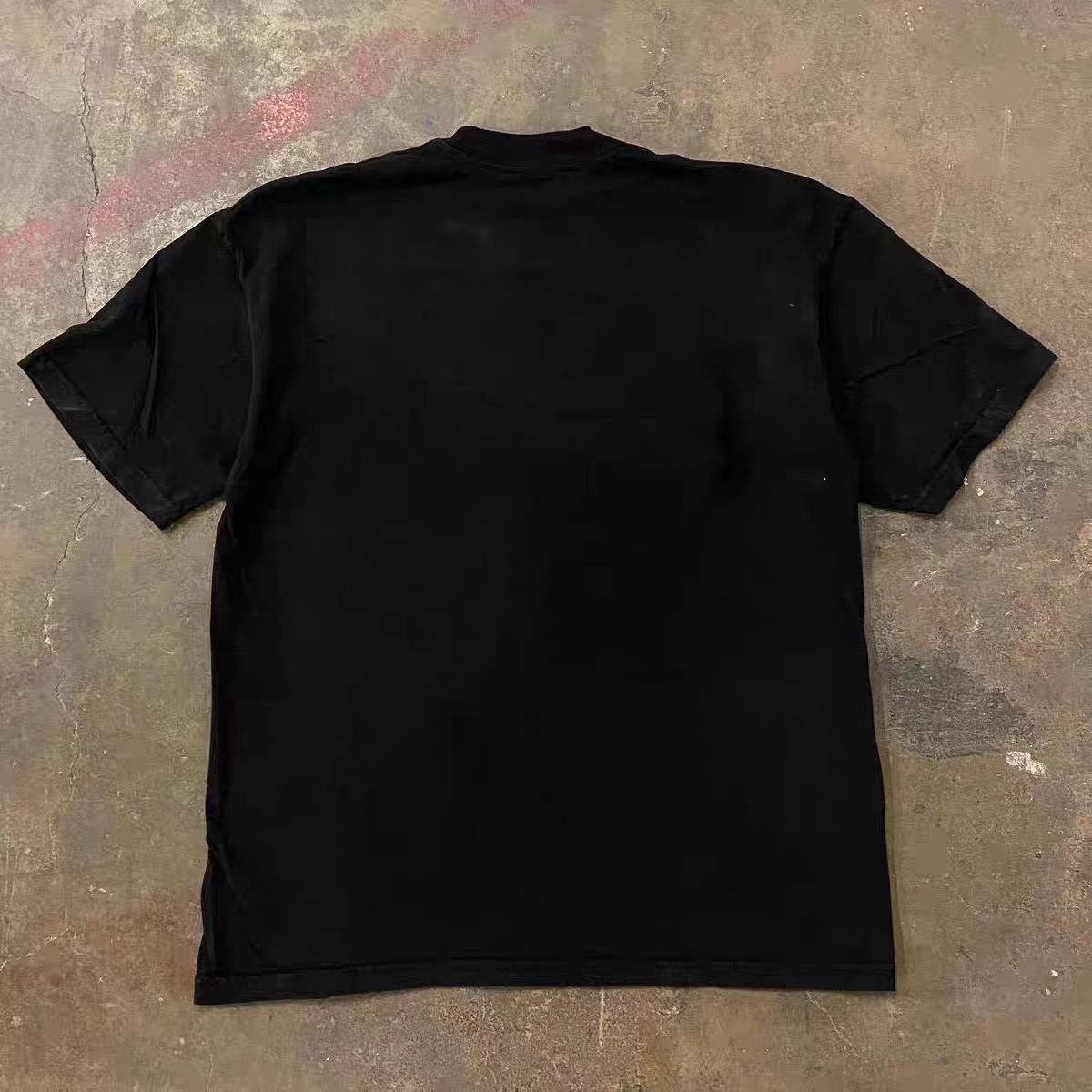 Japanese Brand Black casual retro apple print cotton t-shirt Size US M / EU 48-50 / 2 - 2 Thumbnail
