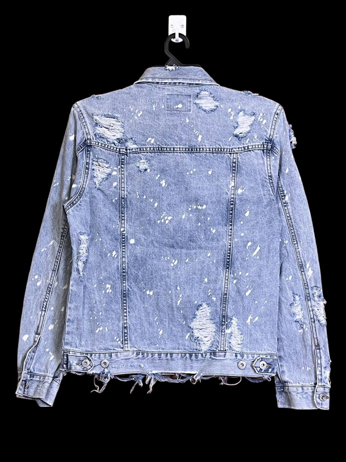 Japanese Brand SICK Y2K VENCE EXCHANGE SUPER DISTRESSED PUNK DENIM JACKET Size US M / EU 48-50 / 2 - 2 Thumbnail
