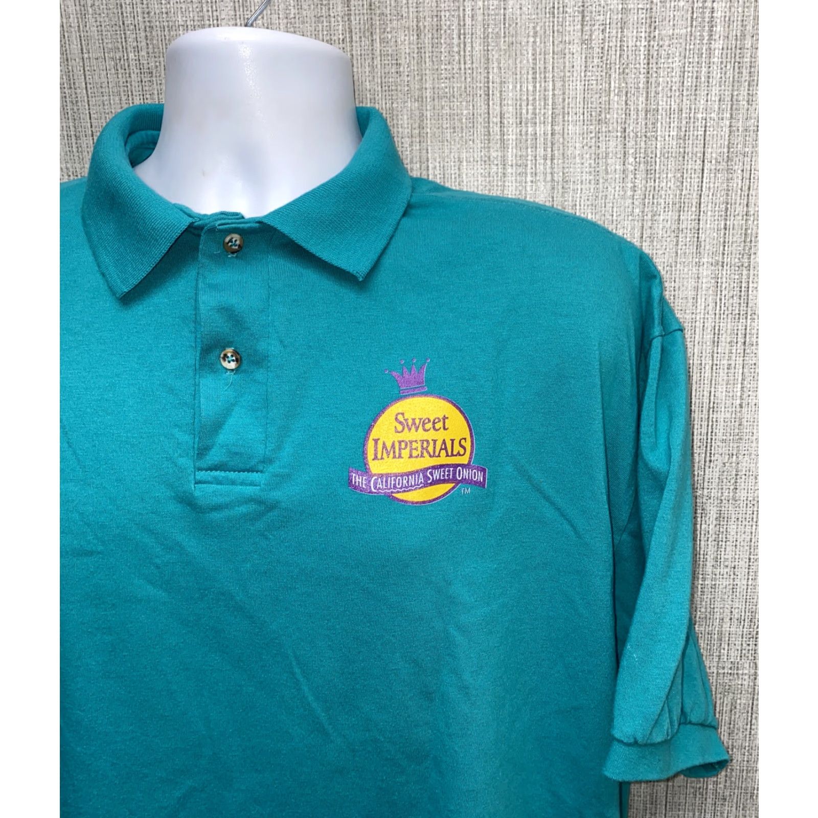 Hanes Hanes Polo Shirt Teal 2XL Men Golf Solid Collared Short Sleeve USA Made Vtg? Size US XXL / EU 58 / 5 - 2 Thumbnail
