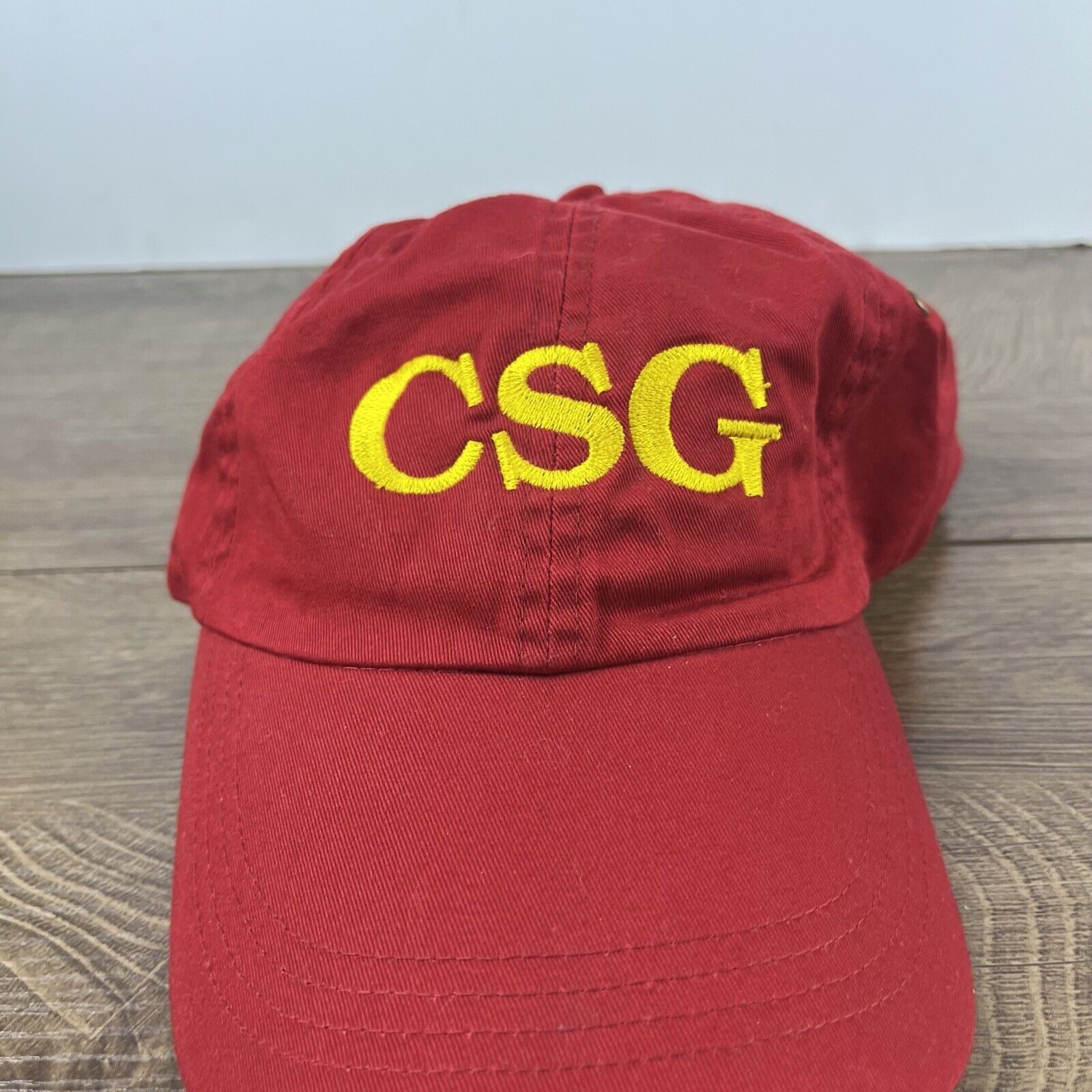 Other CSG Baseball Hat Red Cap Adjustable Hat Red Adult Fit Hat Size ONE SIZE - 5 Thumbnail