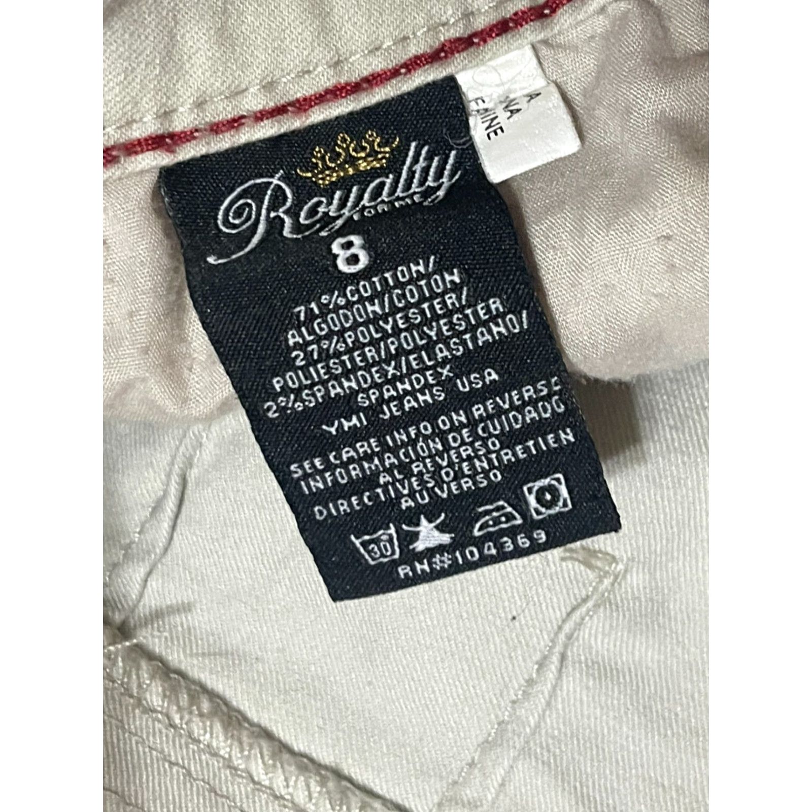 Vintage WannaBettaButt Jeans Women’s 8 Tan Skinny Pockets Straight Leg Vintage: No Size 30" / US 8 / IT 44 - 7 Thumbnail