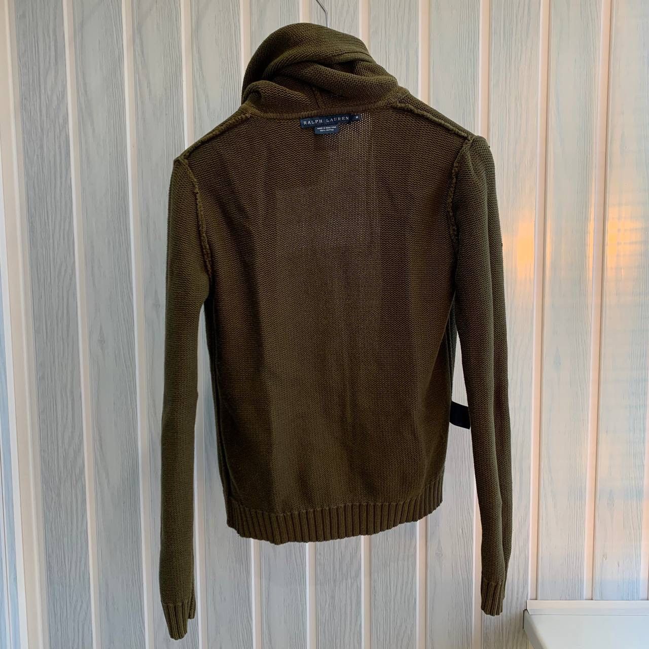 Polo Ralph Lauren × Vintage Vintage Polo Ralph Lauren Women's Green Knit Full Zip Hoodie Size S / US 4 / IT 40 - 8 Thumbnail