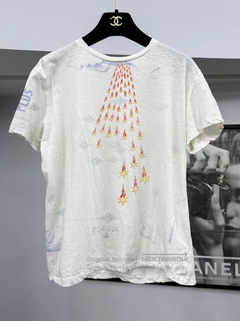 Dior Dior White printed short-sleeved T-shirt Size M / US 6-8 / IT 42-44 - 1 Thumbnail