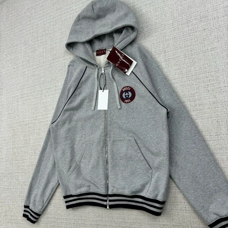 Gucci Gucci FW24 Embroidered Logo Hooded Zipper Sweatshirt Jacket Size US M / EU 48-50 / 2 - 3 Thumbnail