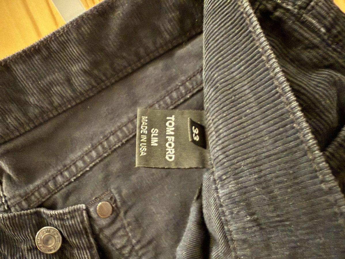 Tom Ford TF black corduroy pants Size US 33 - 4 Thumbnail