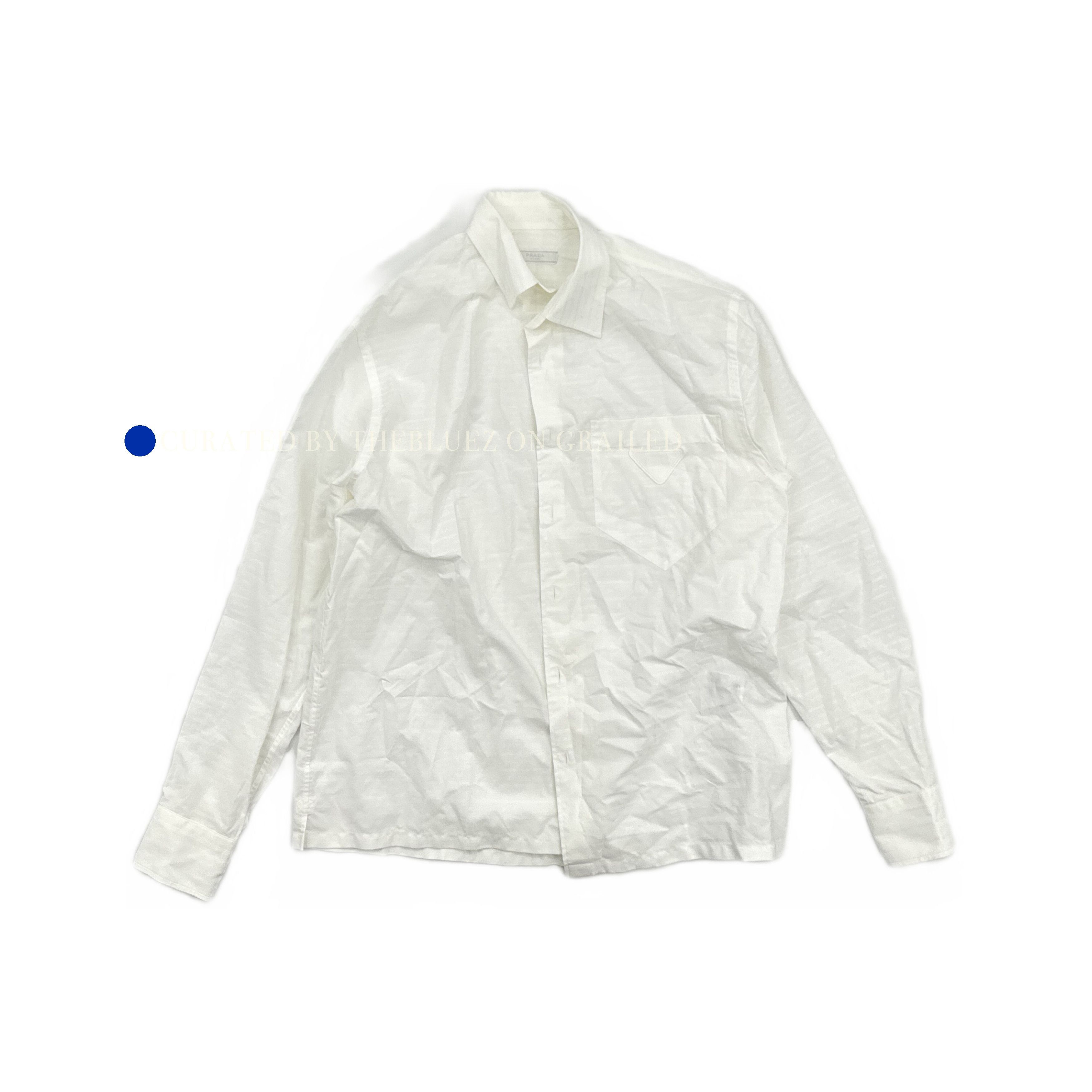 Prada Classic White Button-Up Shirt in Size S Size US S / EU 44-46 / 1 - 1 Thumbnail