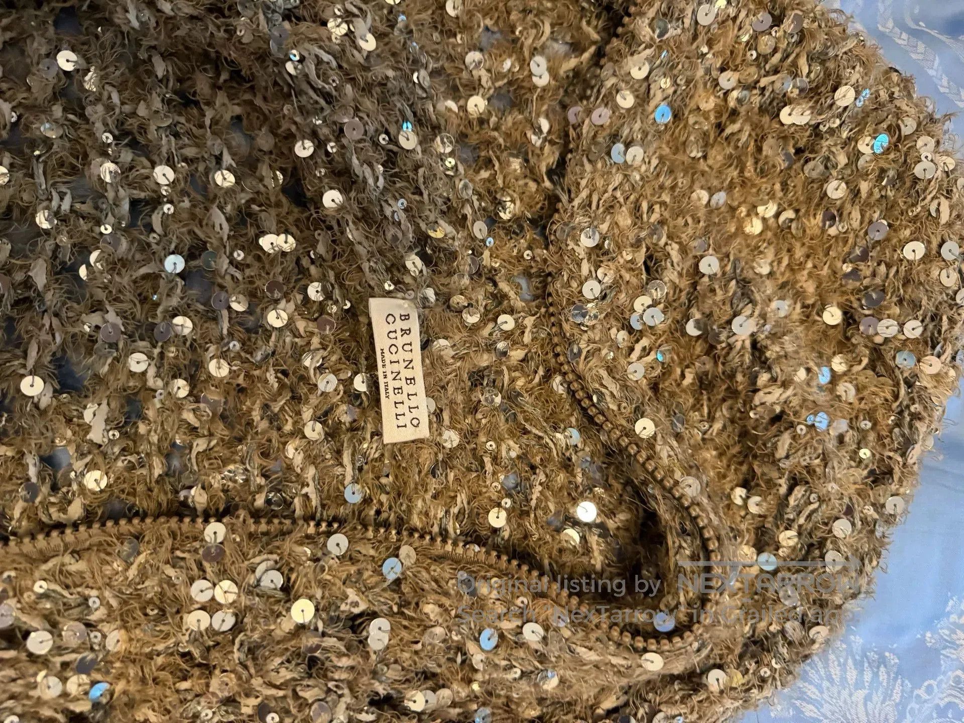 Brunello Cucinelli Brunello Cucinelli Sequin Cardigan Coat. Size US L / EU 52-54 / 3 - 2 Thumbnail