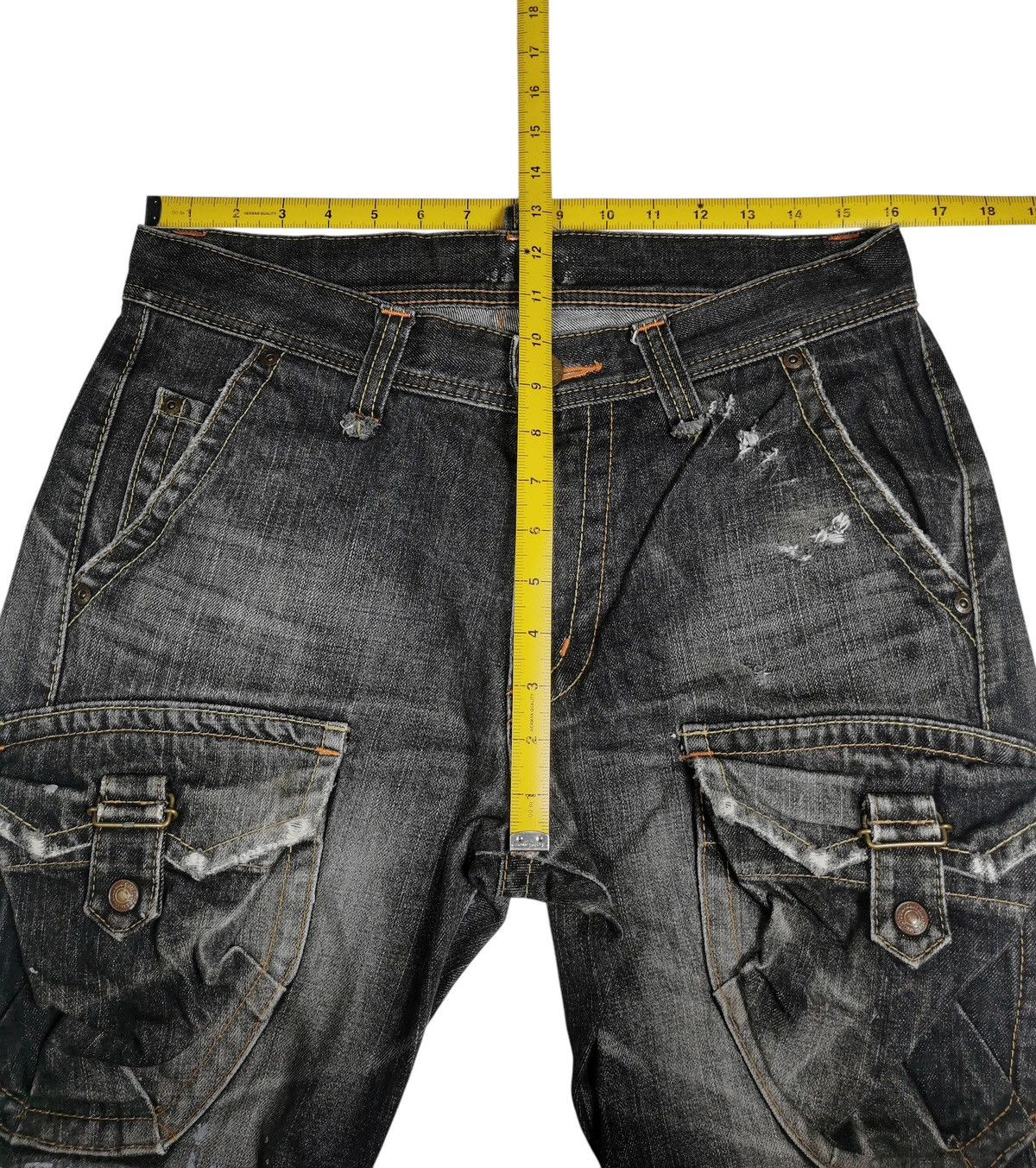 Edwin 2000s Japanese flared cargo pants Size US 32 / EU 48 - 9 Thumbnail