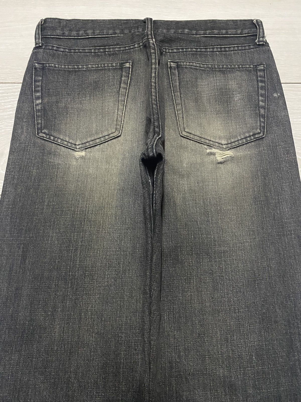 Uniqlo Vintage Japanese Brand Uniqlo Black Denim Distressed Jeans Size US 30 / EU 46 - 4 Thumbnail