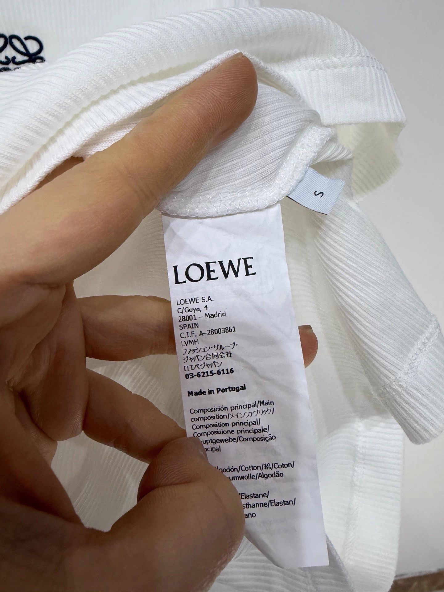 Loewe Loewe Classic White Stretchy Tank Top S 99 New Size S / US 4 / IT 40 - 3 Thumbnail