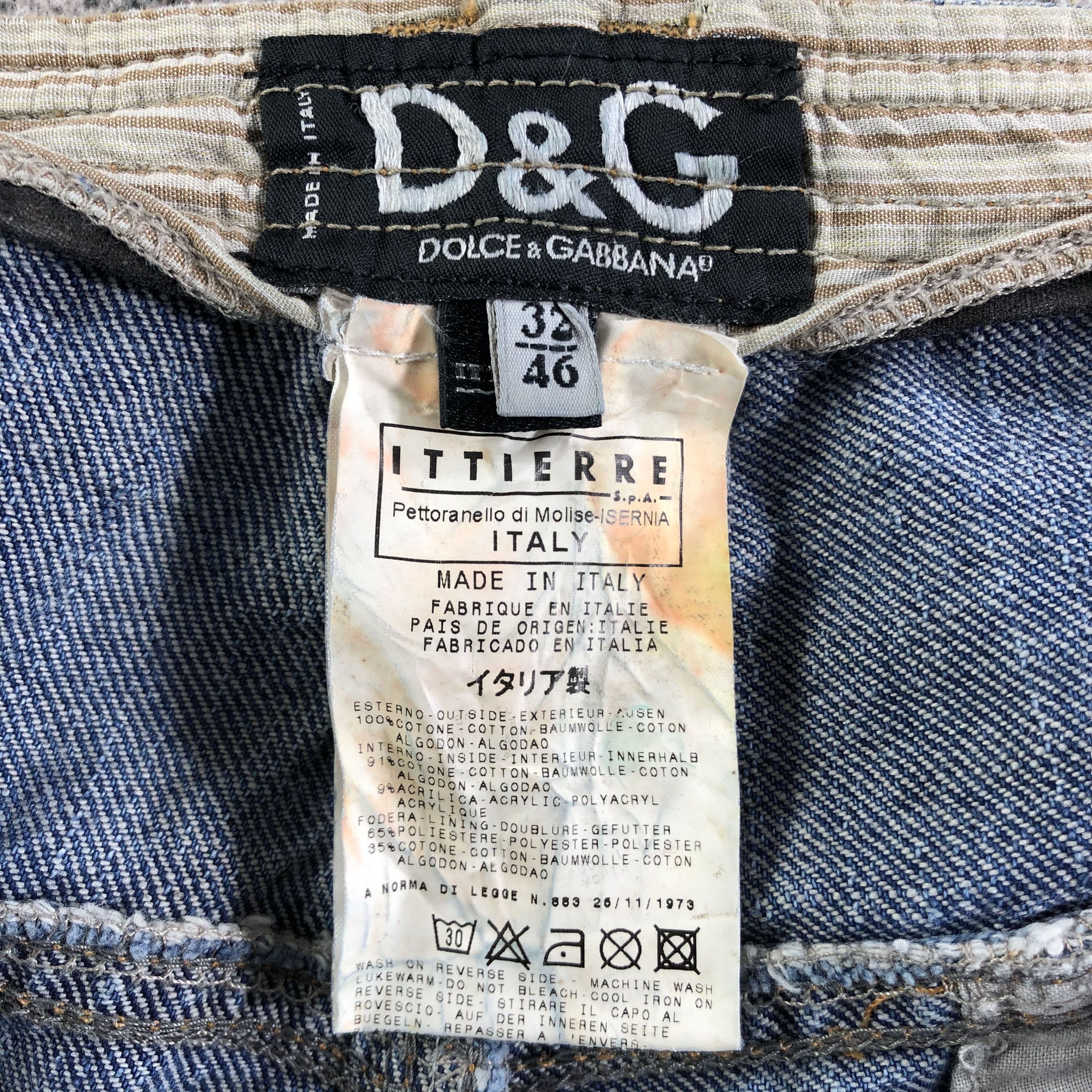 Dolce & Gabbana Dolce & Gabbana Jeans Medium Wash Denim KJ2232 Size US 30 / EU 46 - 8 Thumbnail