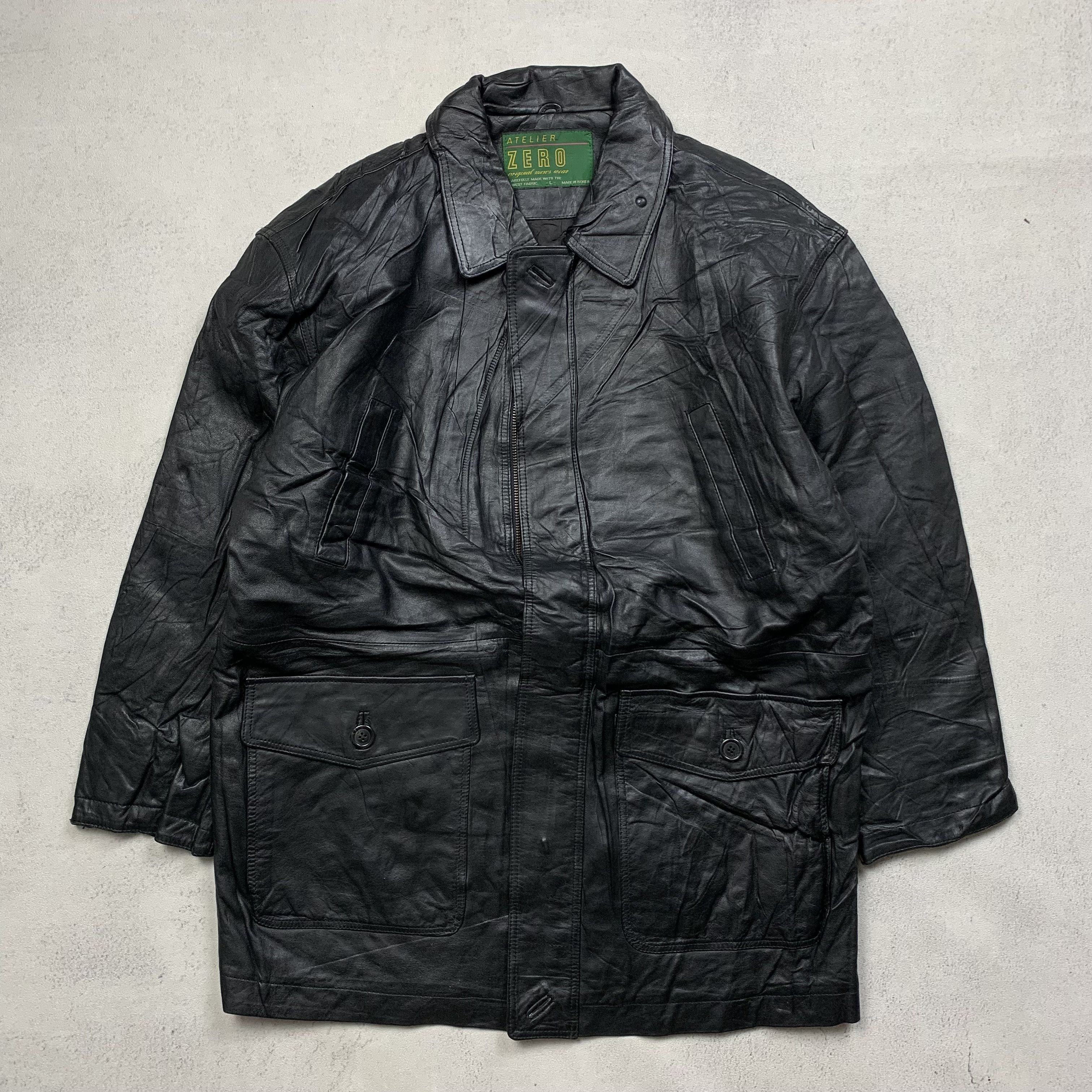 Genuine Leather Vintage Genuine Real Leather Jacket High Qualitty Coat Size US L / EU 52-54 / 3 - 1 Thumbnail