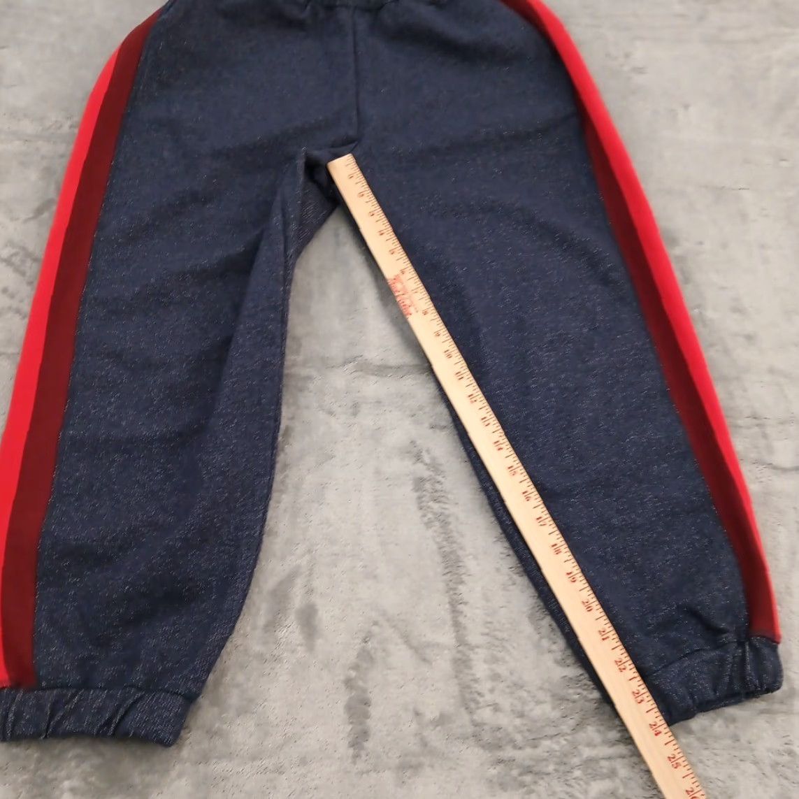 Vintage LNDR Jogger Pants Womens Large Blue Red Stripe Pull On Marl Horizon 30x24 Crop Size 36" / US 14 / IT 50 - 5 Thumbnail