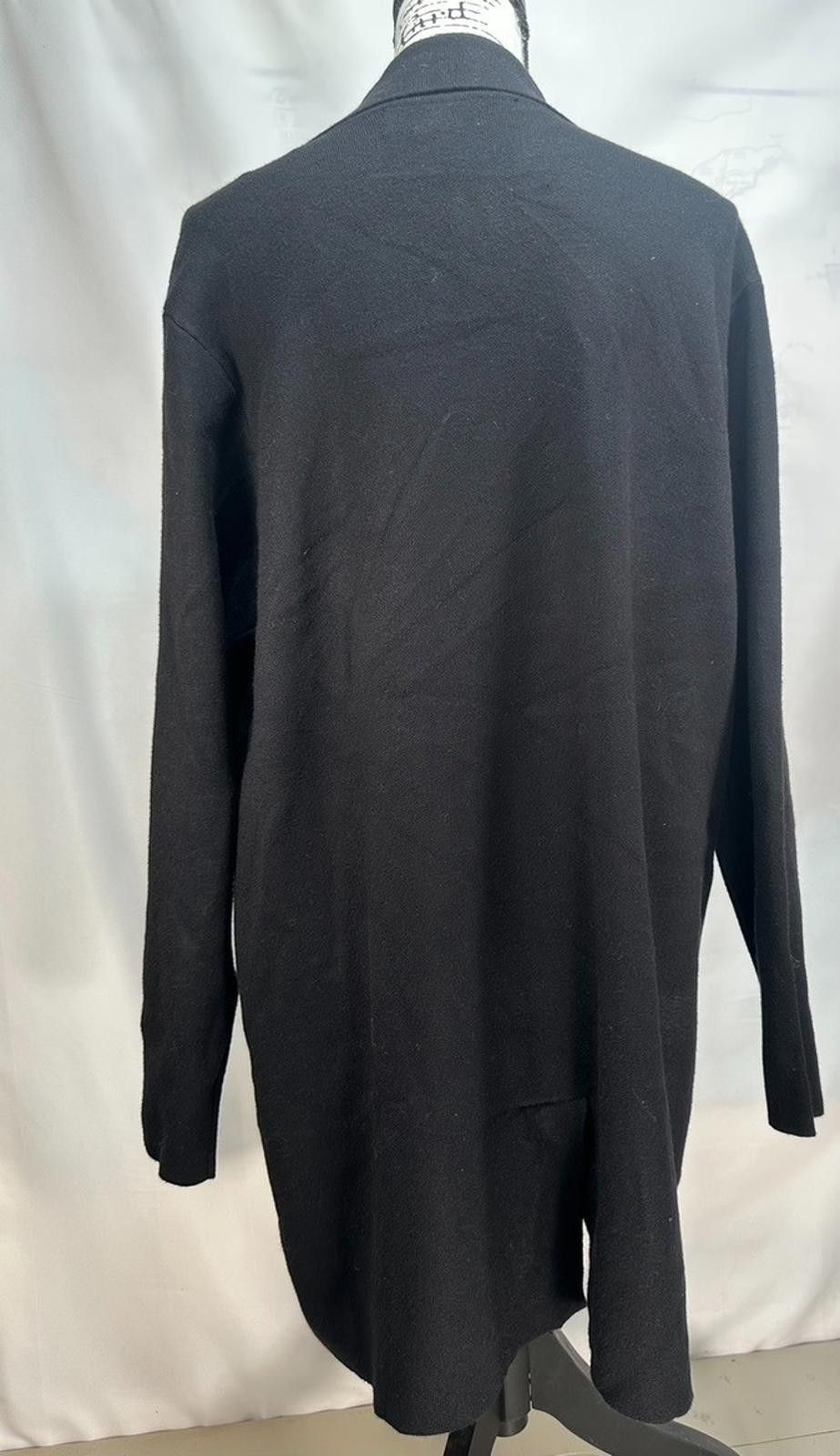 Other By Design Full Length Cardigan Black Women's Plus 14/16 (1X) Size XL / US 12-14 / IT 48-50 - 2 Thumbnail
