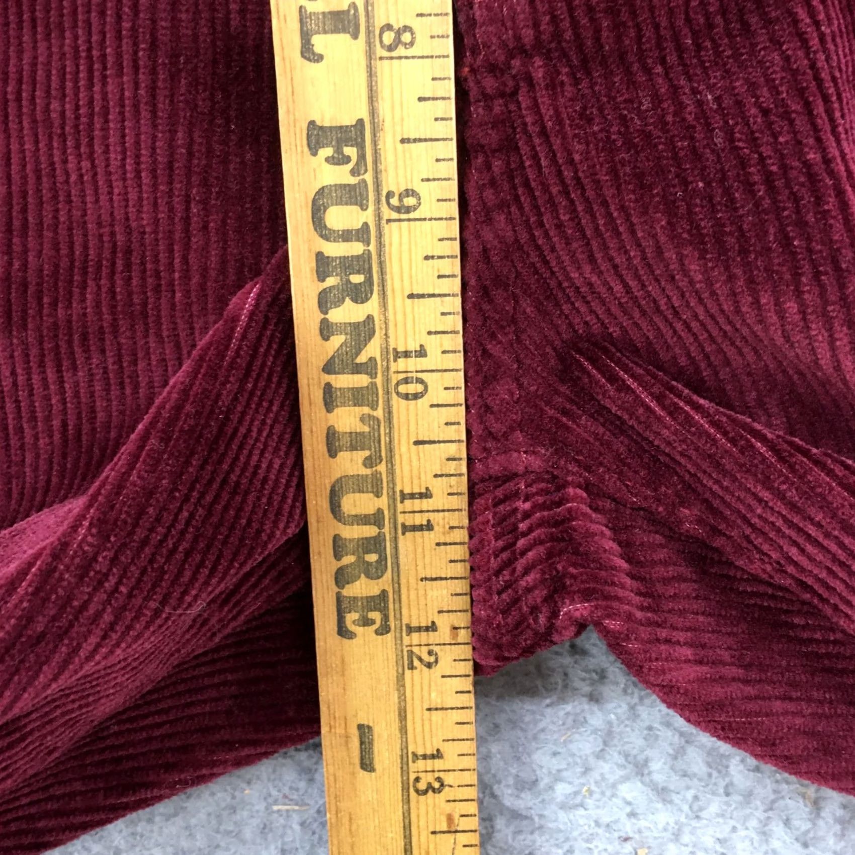 Vintage Universal Thread Bootcut Corduroy Pants Womens 2R Burgundy NEW Size 26" / US 2 / IT 38 - 7 Thumbnail
