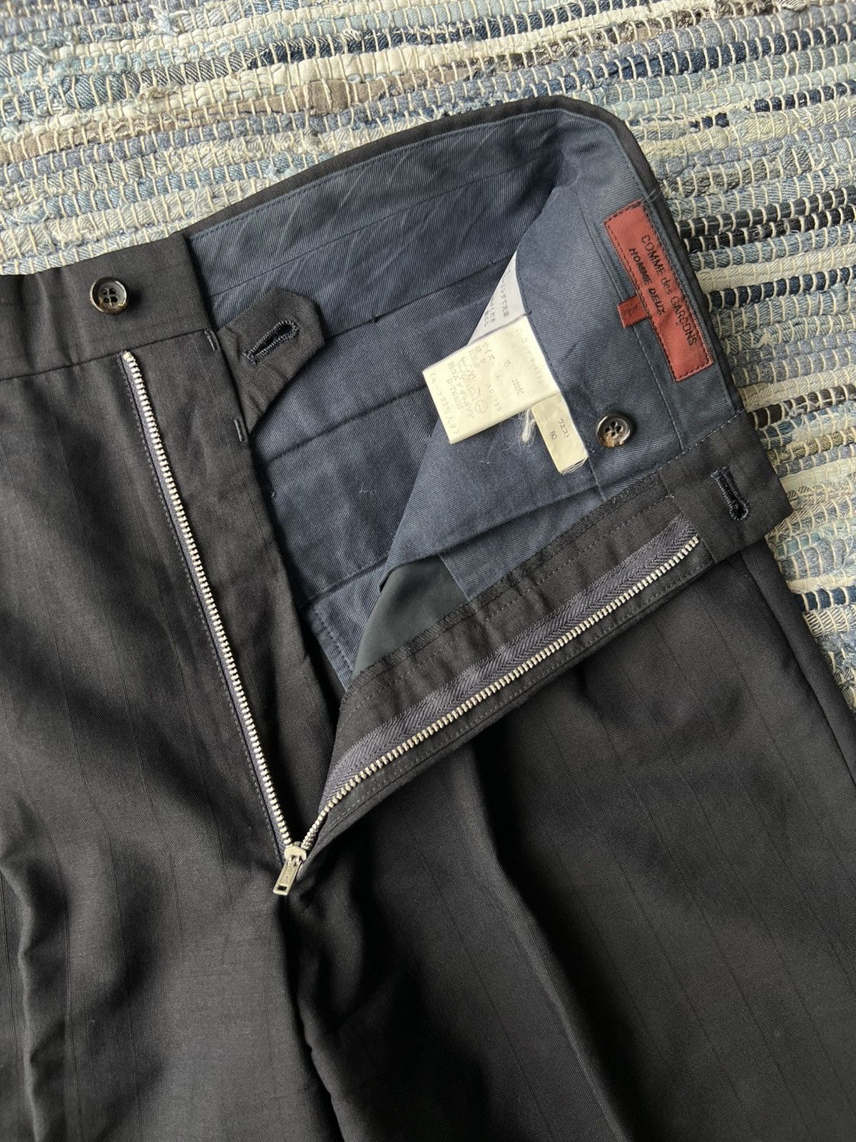 Junya Watanabe AW90 Comme des Garçons Home Deux Gabardine 🎈Trousers Pants Size US 31 - 1 Thumbnail