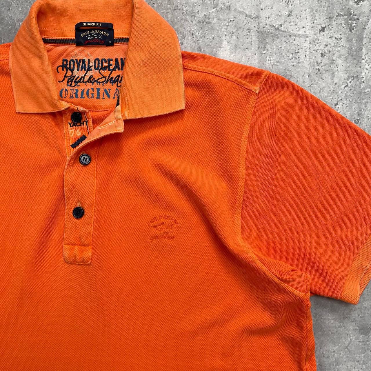 Designer × Paul & Shark Paul & Shark Ocean Team Polo Shirt Garment Dyed Orange M Size US M / EU 48-50 / 2 - 14 Thumbnail