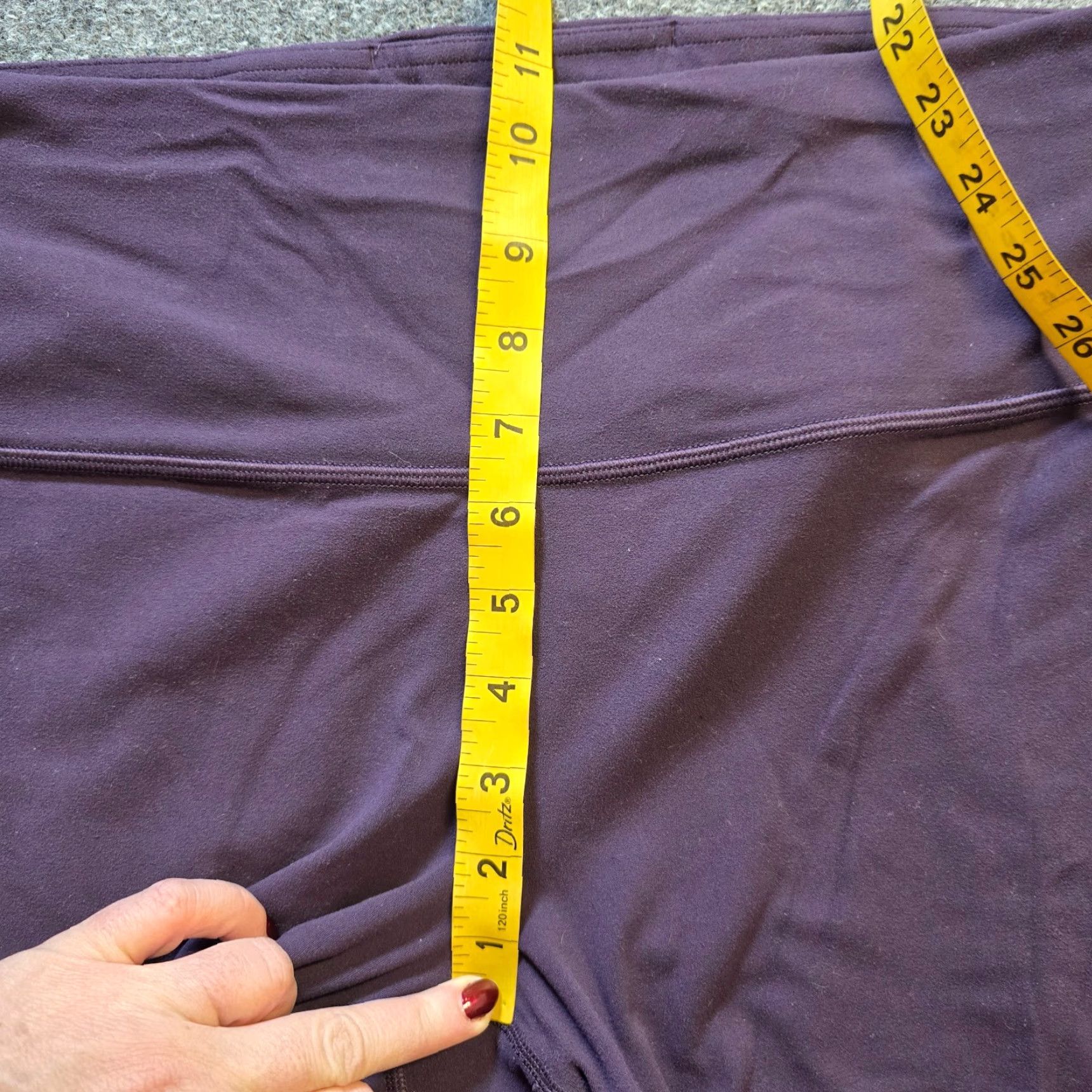 Athleta Athleta Pants Womens Large Purple Elation 7/8 Cropped Stretch Athletic Casual Size 36" / US 14 / IT 50 - 5 Thumbnail