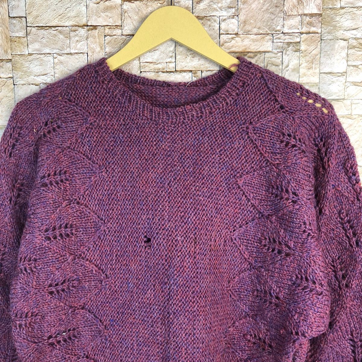 Homespun Knitwear Japanese Brand Purple Knitwear #A376 Size XS / US 0-2 / IT 36-38 - 5 Thumbnail