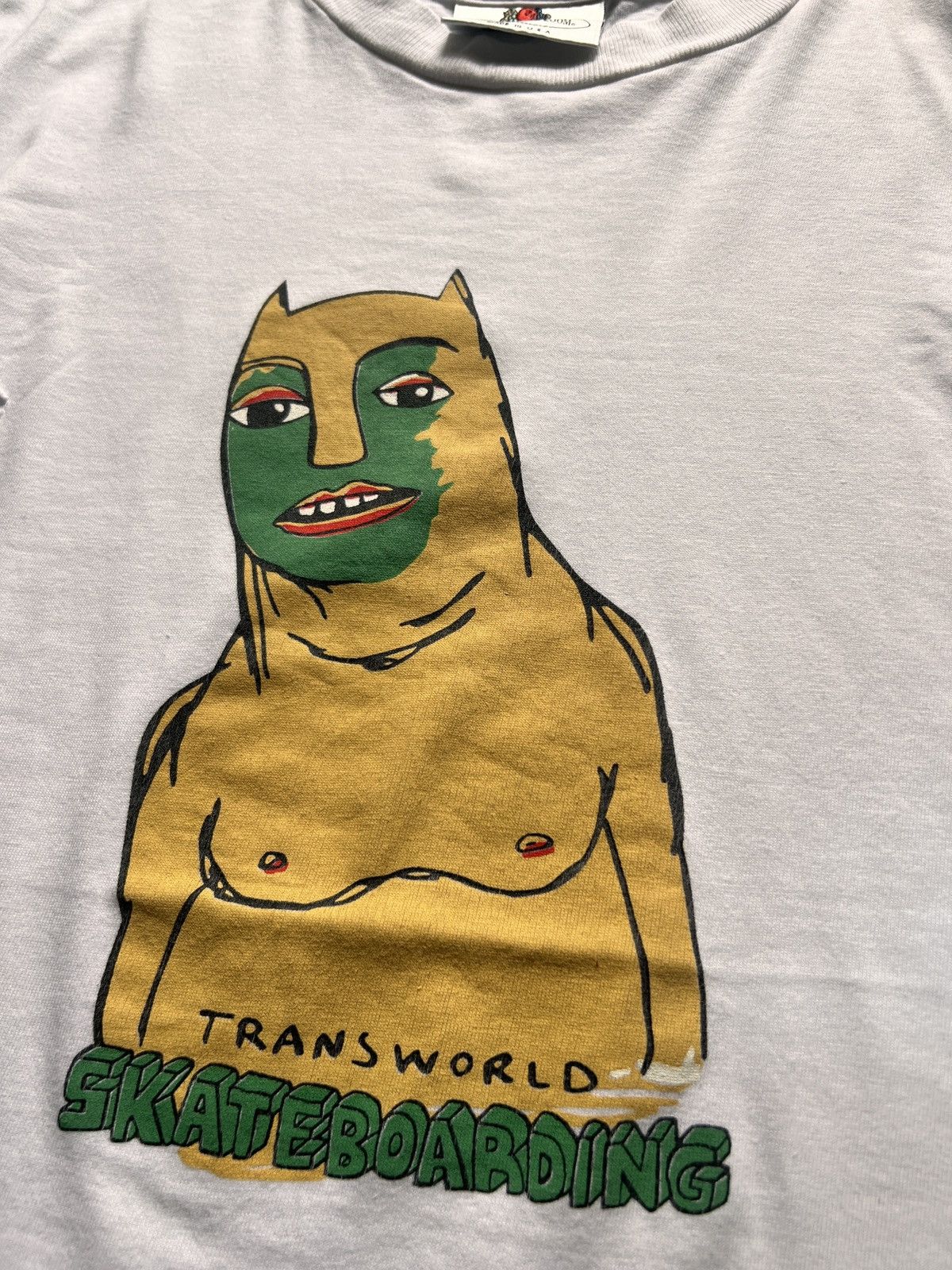 Fruit Of The Loom × Shorty's Skateboards × Vintage Vtg 90s Transworld Skateboard Tshirt Size US M / EU 48-50 / 2 - 2 Thumbnail