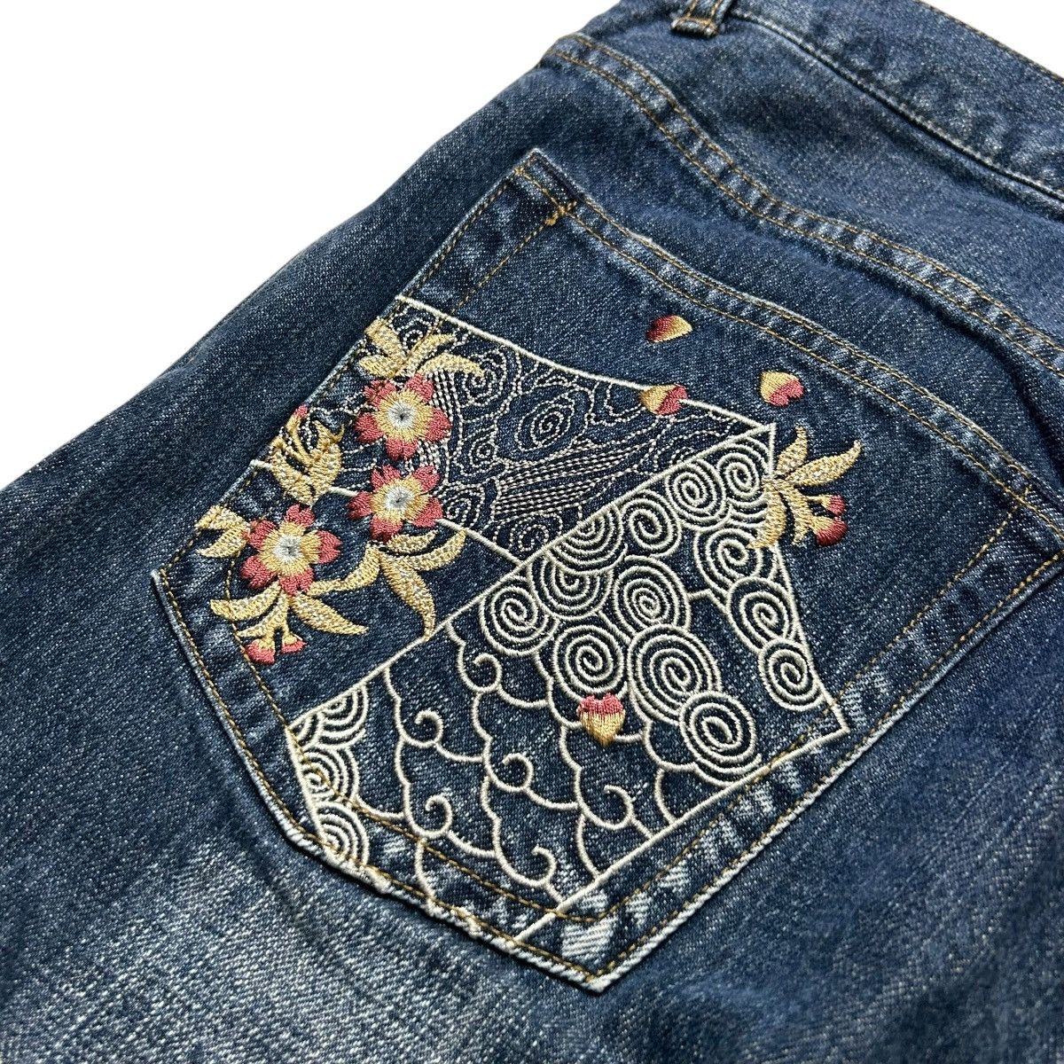 Karakuri Tamashii 383 Karakuri Tamashii jeans embroidered denim blue archive Size US 32 / EU 48 - 8 Thumbnail