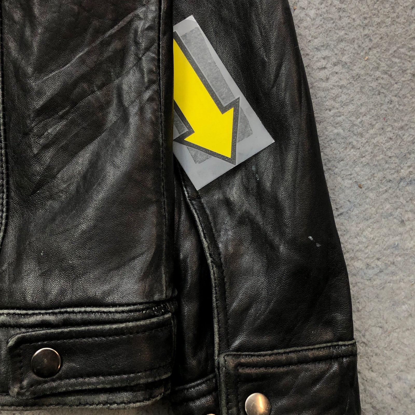 Alfani Alfani Genuine Leather Motorcycle Jacket Men Medium M Black Size US M / EU 48-50 / 2 - 12 Thumbnail