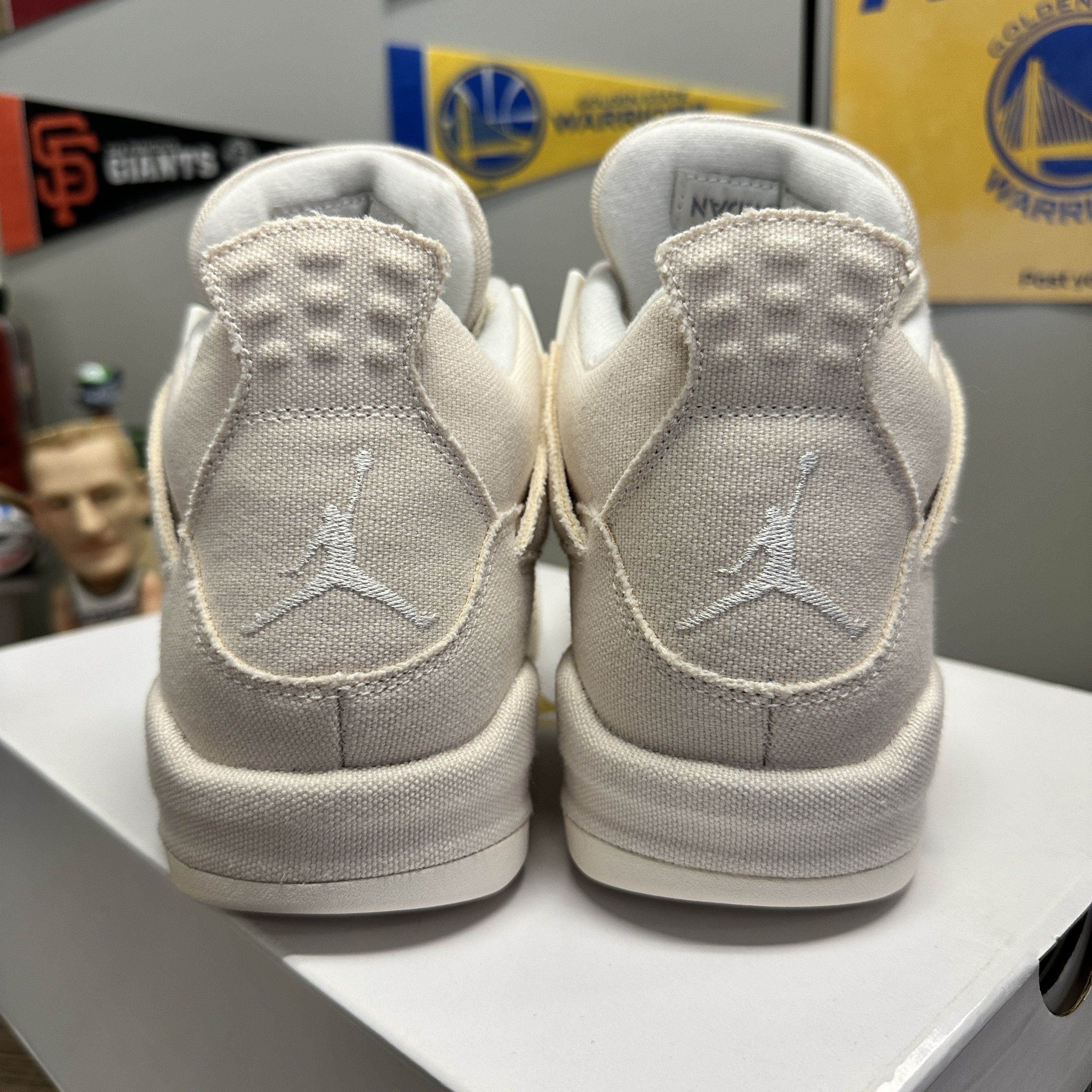 Jordan Brand Nike Air Jordan 4 Retro Blank Canvas Women's US 9 Size US 9 / IT 39 - 2 Thumbnail