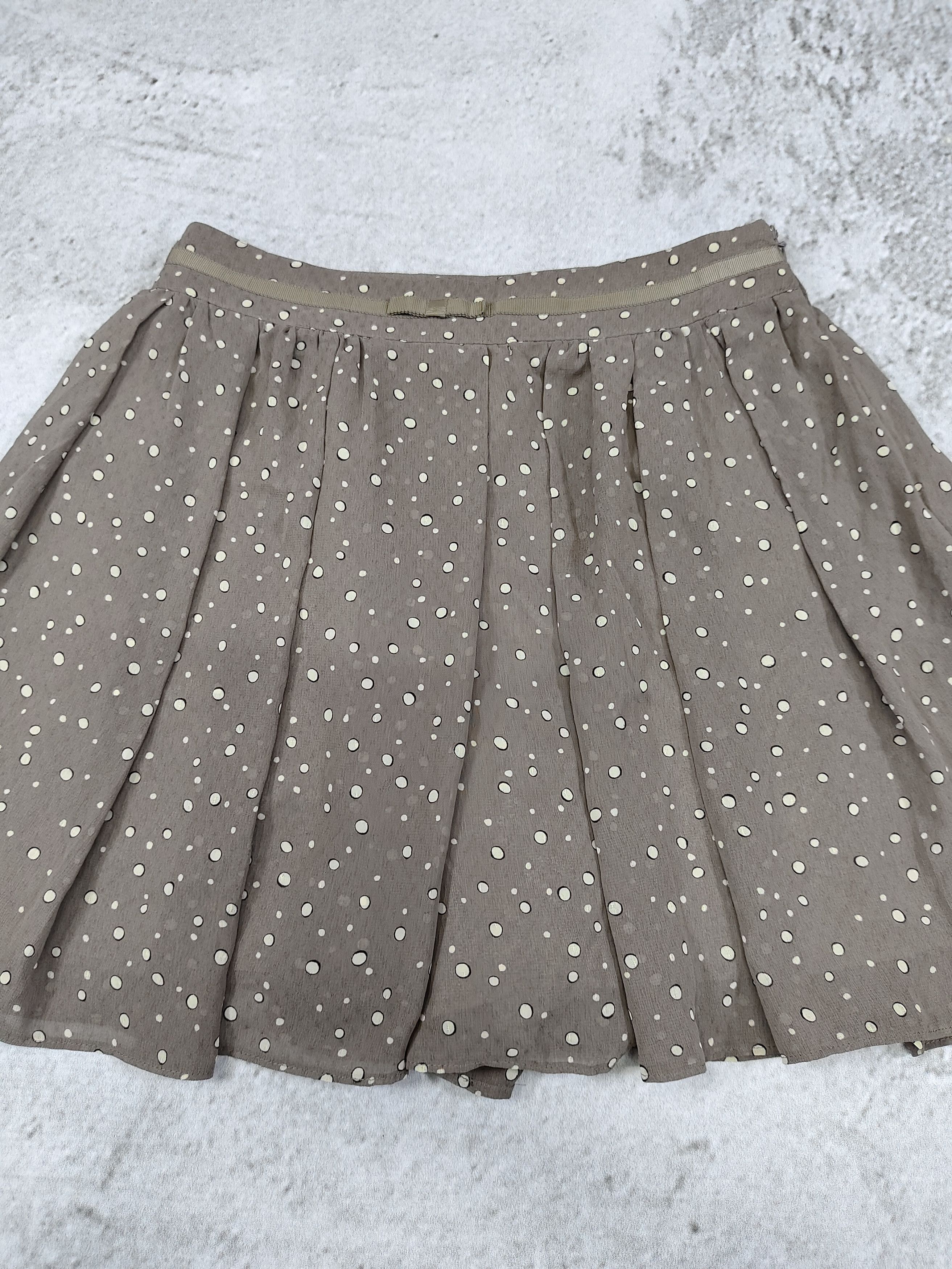 Issey Miyake 00s Any SiS by Kumikyoku- Coquette Polka Dot Pleated Skort Size 28" / US 6 / IT 42 - 2 Thumbnail