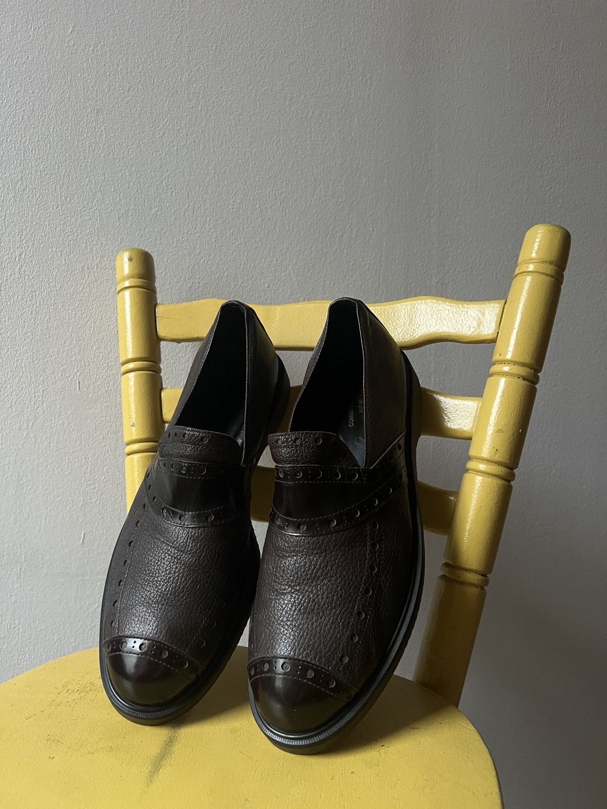 Comme des Garcons Homme Plus Comme Des Garçons Homme Plus Leather Slip-On Loafer Shoes Size US 9.5 / EU 42-43 - 2 Thumbnail