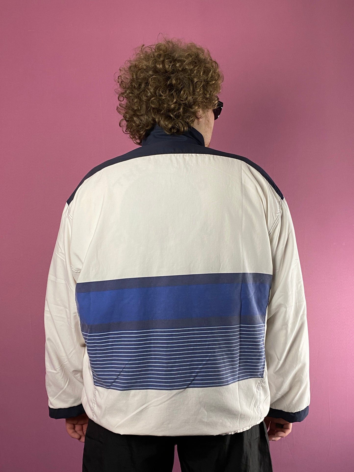 Sergio Tacchini 80s Sergio Tacchini Vintage Men's Windbreaker Jacket - XXL Size US XXL / EU 58 / 5 - 3 Thumbnail