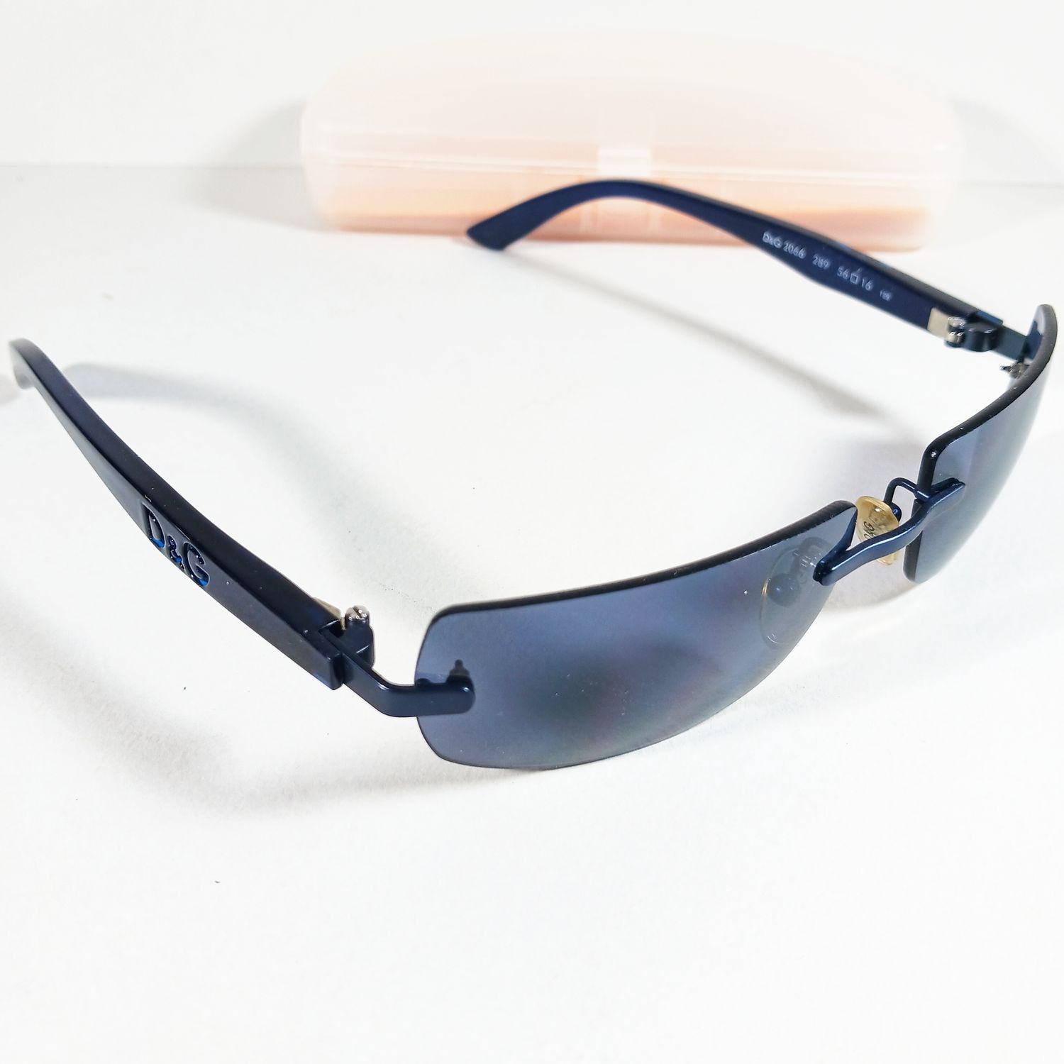 Dolce & Gabbana Dolce&Gabbana DG2066 Blue Translucent D&G Rimless Sunglasses Size ONE SIZE - 1 Thumbnail