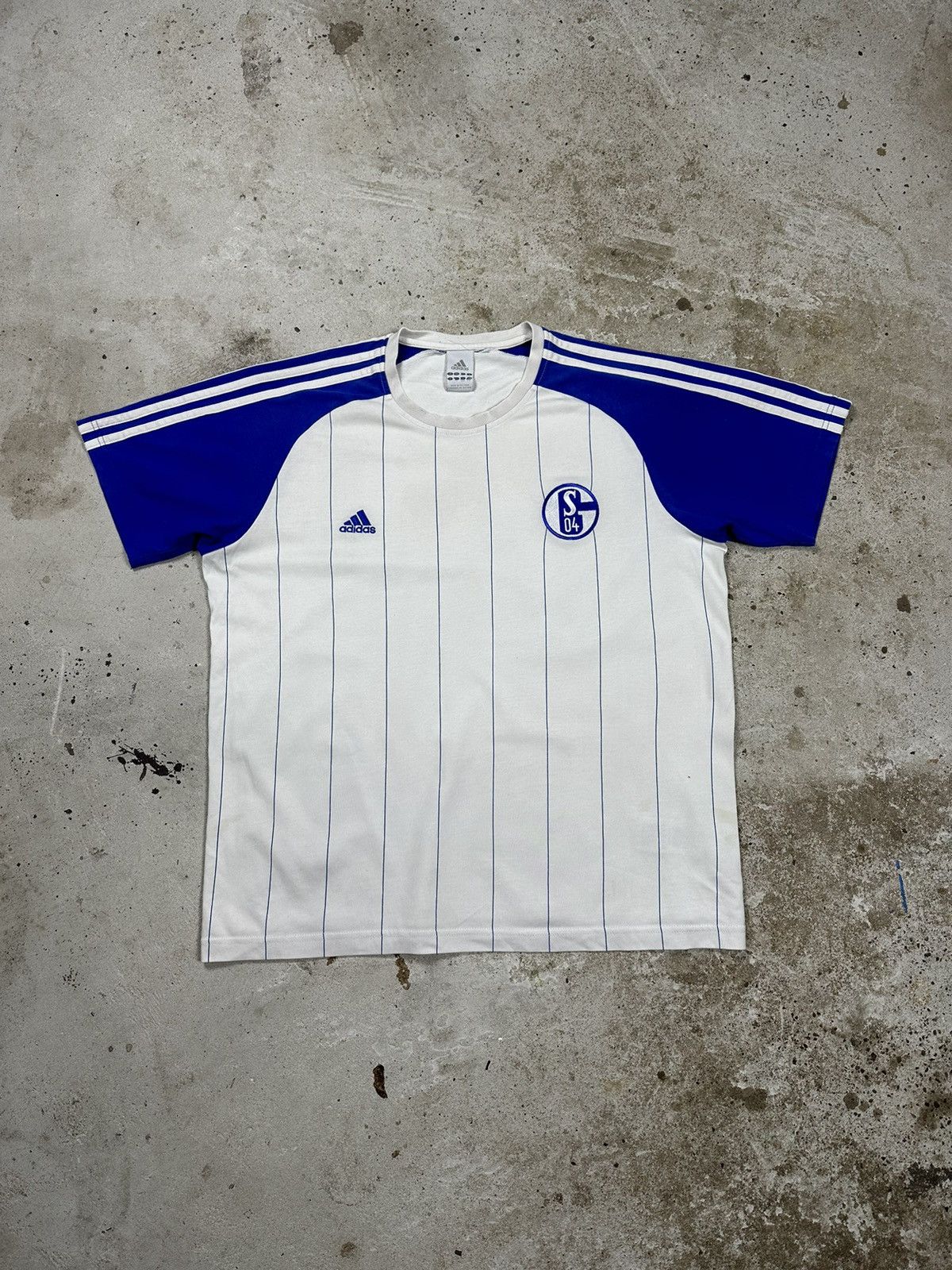 Adidas ‼️ Adidas x Schalke 04 Jersey Tee T Shirt Home Away Vintage Size US L / EU 52-54 / 3 - 1 Thumbnail