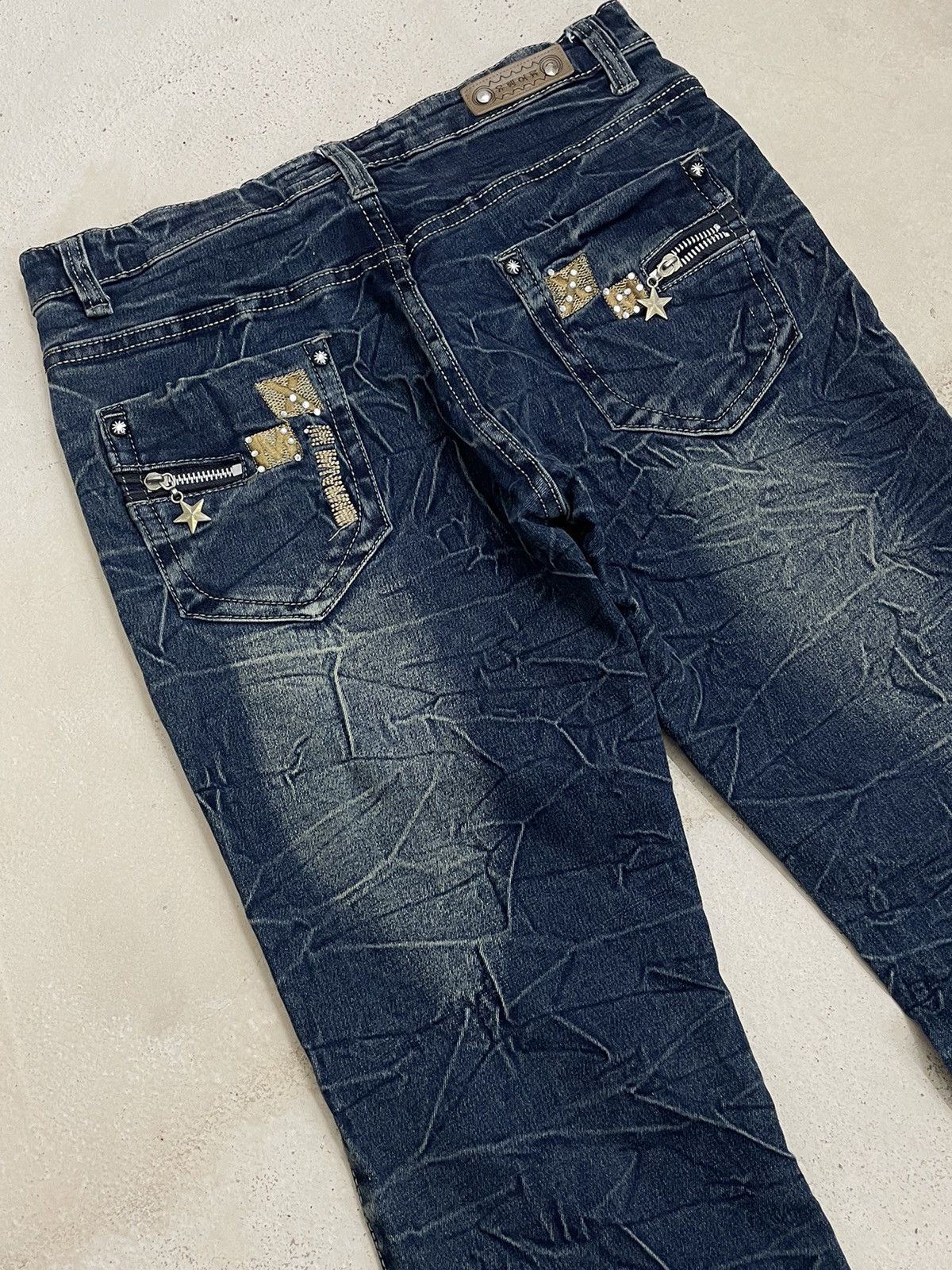 Designer × Hysteric Glamour × If Six Was Nine Flare 3D Whisker Blink Patch Designer Style Size 29" - 9 Thumbnail