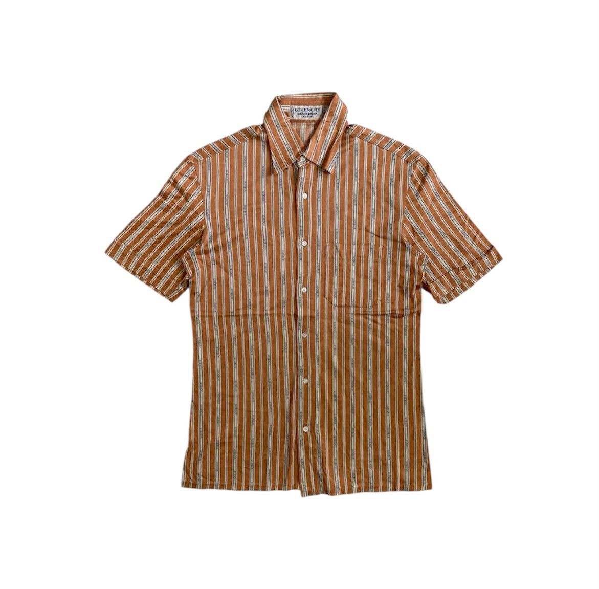 Givenchy Givenchy Gentelment Paris AOP Striped Shirt Size US M / EU 48-50 / 2 - 1 Thumbnail