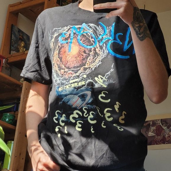 Other Bht.3 Psychedelic Inferno Saturn Black Tshirt - Size S Size US S / EU 44-46 / 1 - 2 Thumbnail