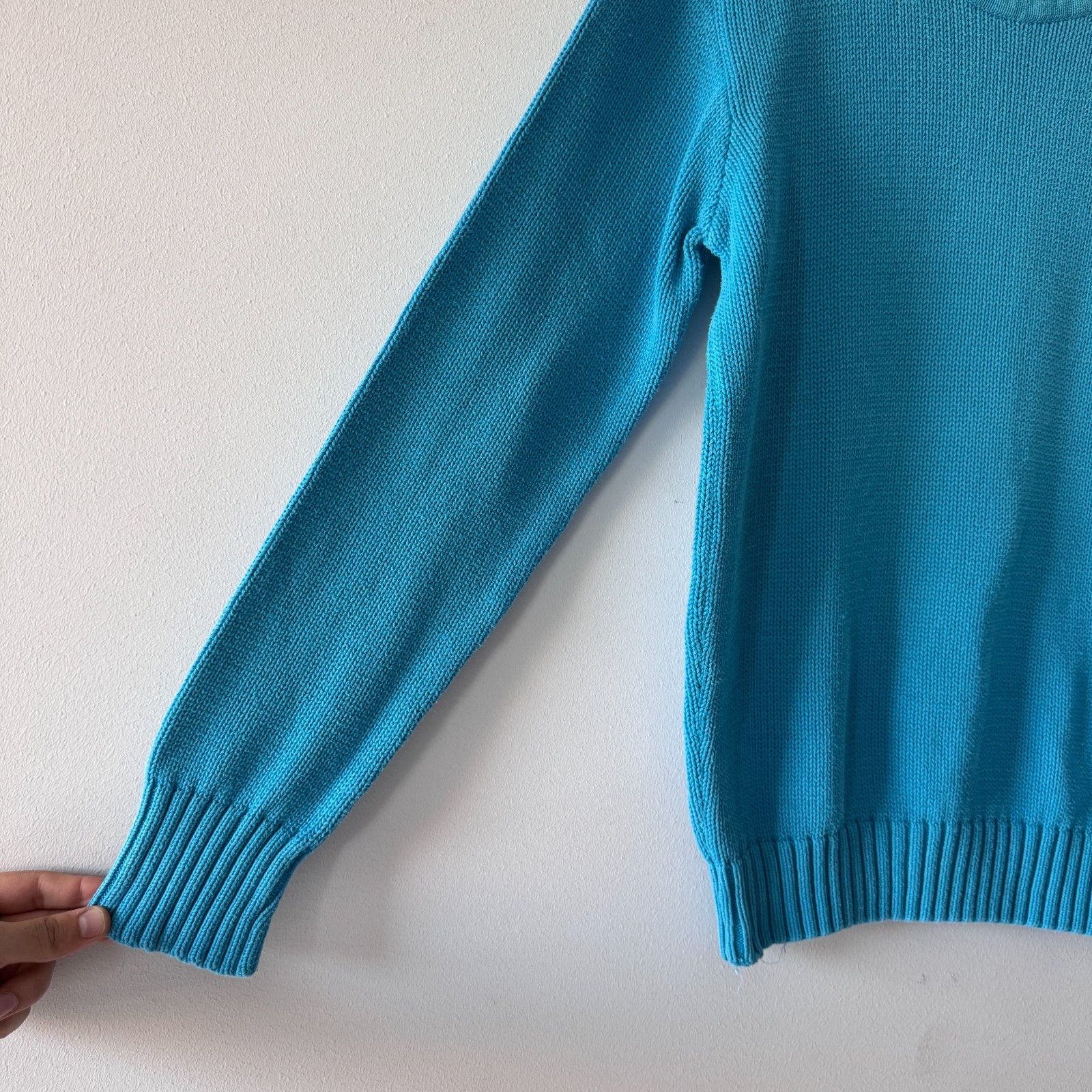 Polo Ralph Lauren Ralph Lauren Light Blue Vintage Knit Sweater Polo Mens Y2K Size US M / EU 48-50 / 2 - 4 Thumbnail