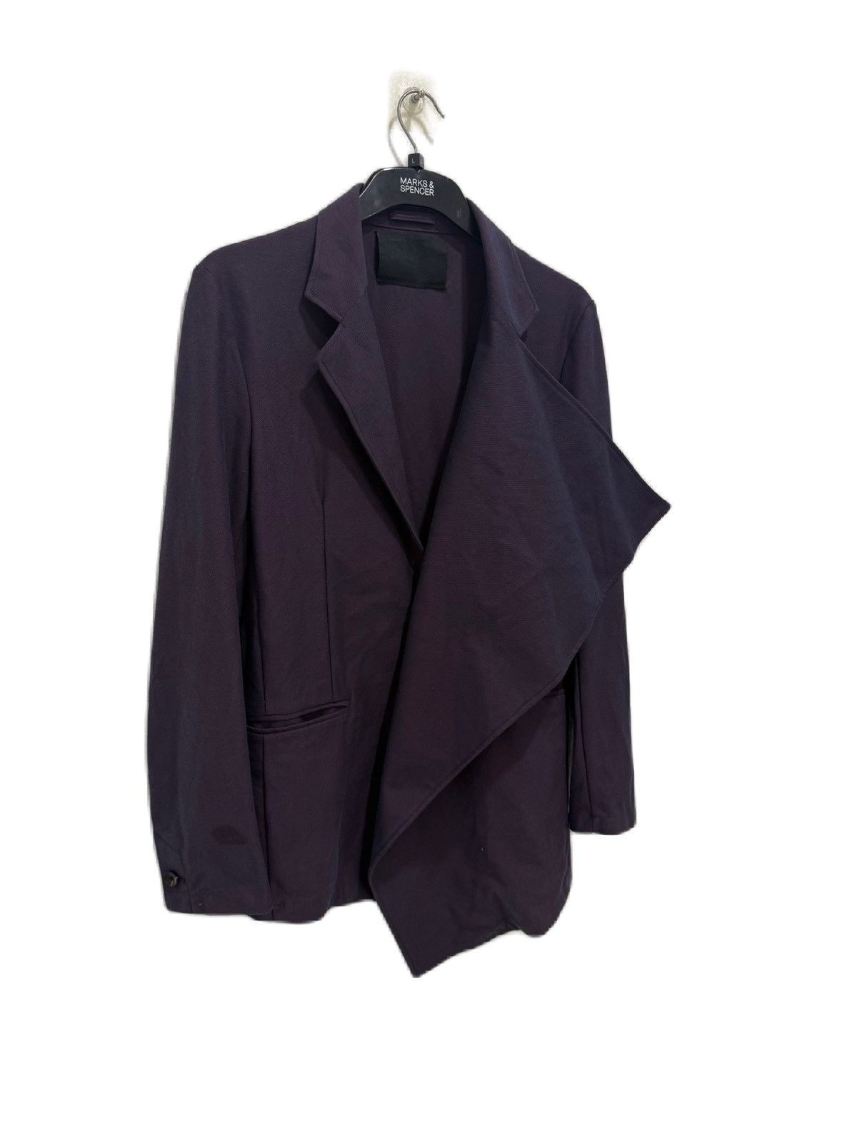 Prada Prada Mens Asymmetric Draped Blazer, Avant-Garde Size 52 Size US L / EU 52-54 / 3 - 2 Thumbnail