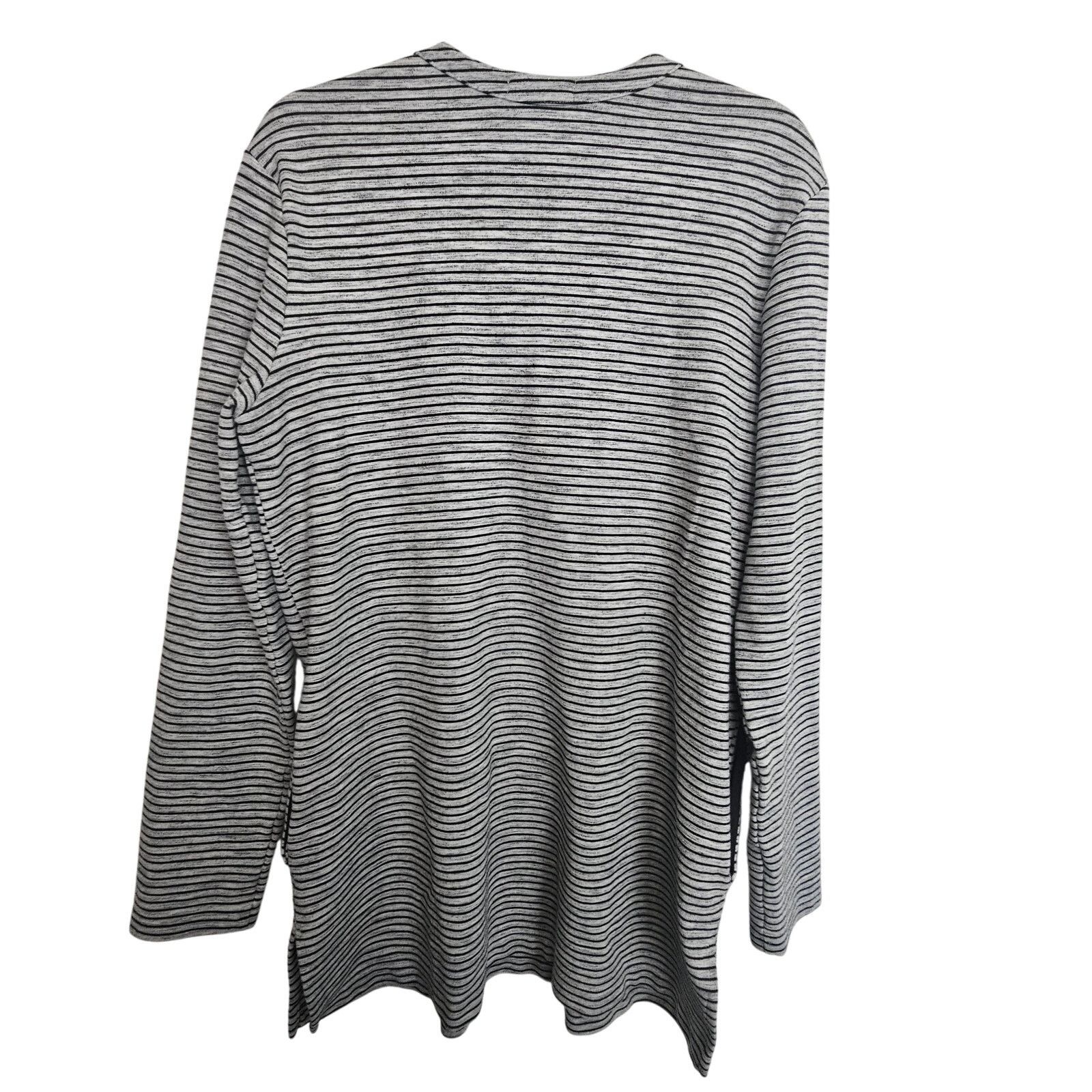Duluth Trading Company Duluth Trading Co. Sweater w Pockets Gray Black Striped M Size M / US 6-8 / IT 42-44 - 8 Thumbnail