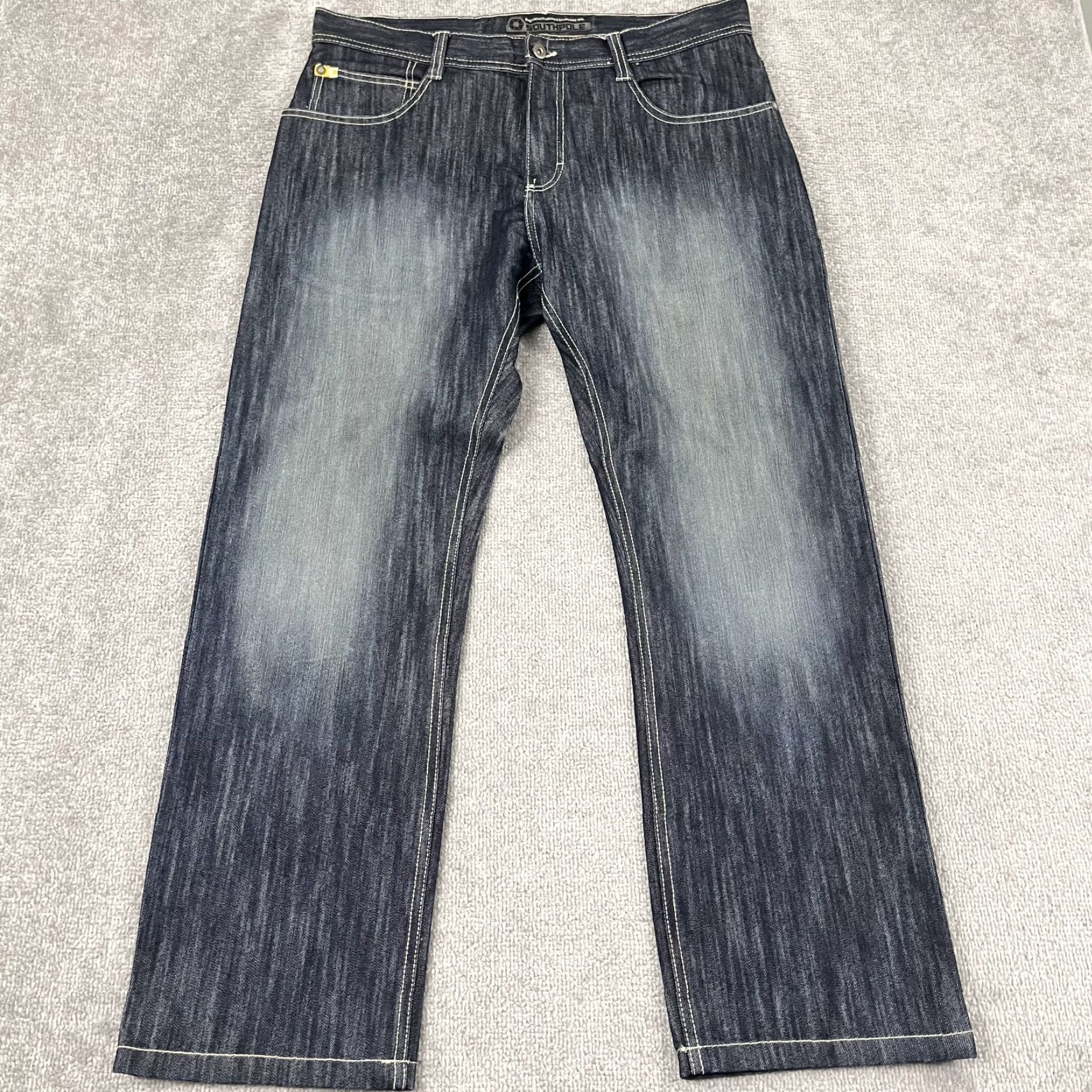 Southpole VINTAGE Southpole Jeans Men 36x32 Denim Wide-Leg Grunge Retro Y2K 5-Pocket Blue Men Size US 36 / EU 52 - 7 Thumbnail
